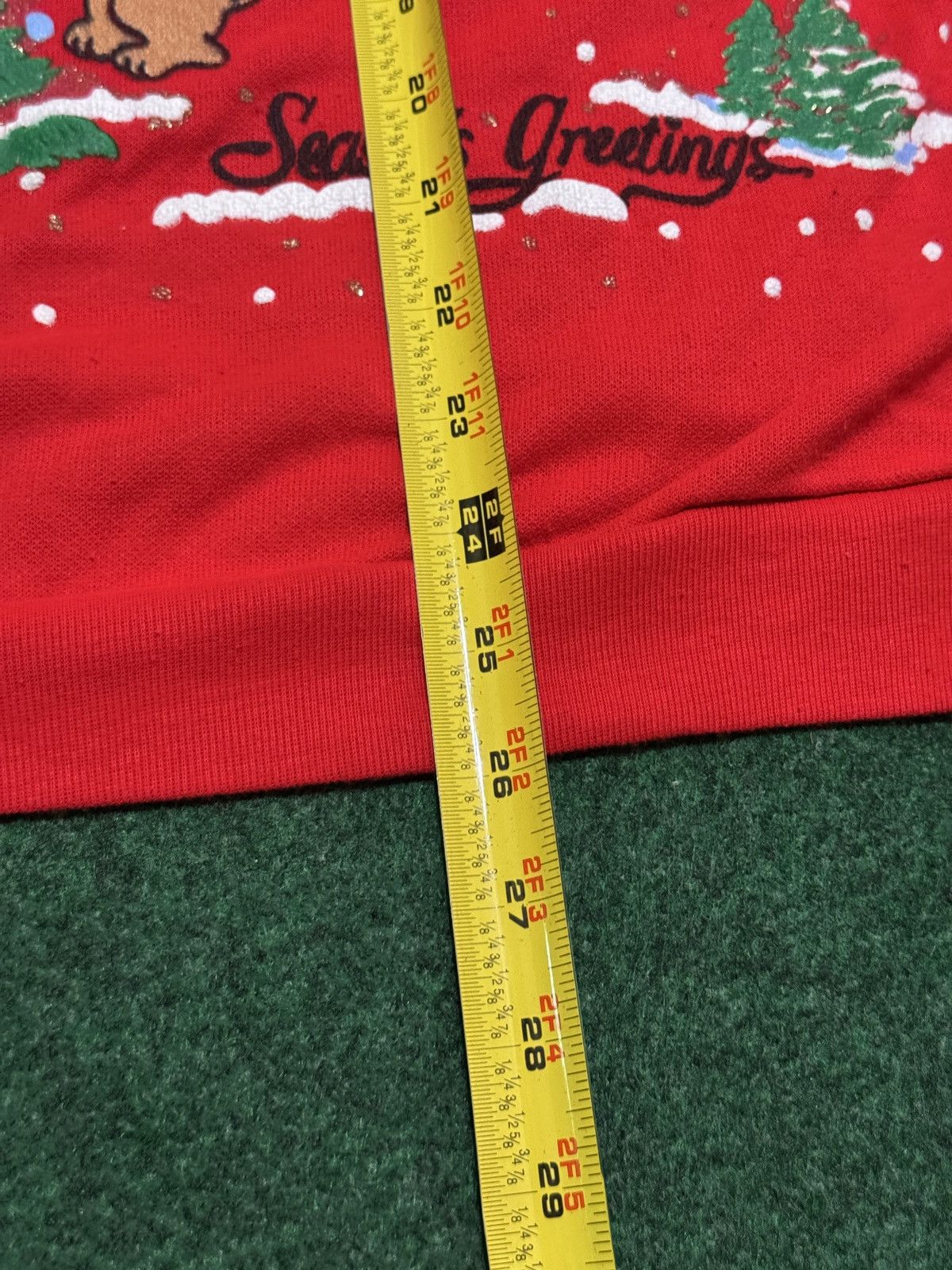 Vintage Vintage Seasons Greetings Christmas Medium Sweatshirt Size M / US 6-8 / IT 42-44 - 7 Thumbnail