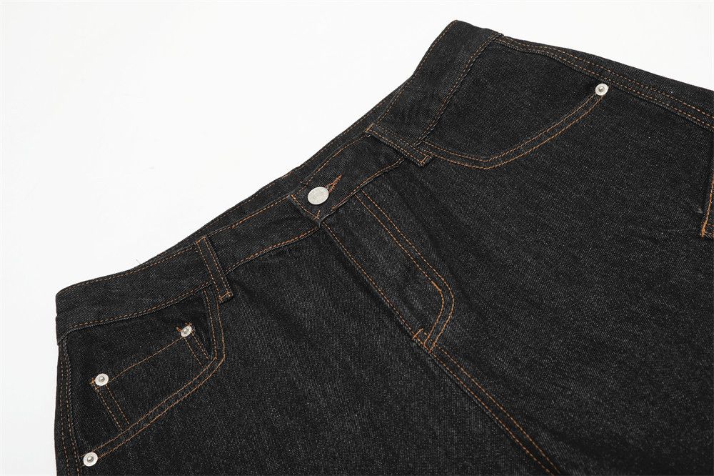Japanese Brand × Jean Men's hip-hop trendy workwear loose wide-leg scimitar jeans Size US 34 / EU 50 - 3 Thumbnail