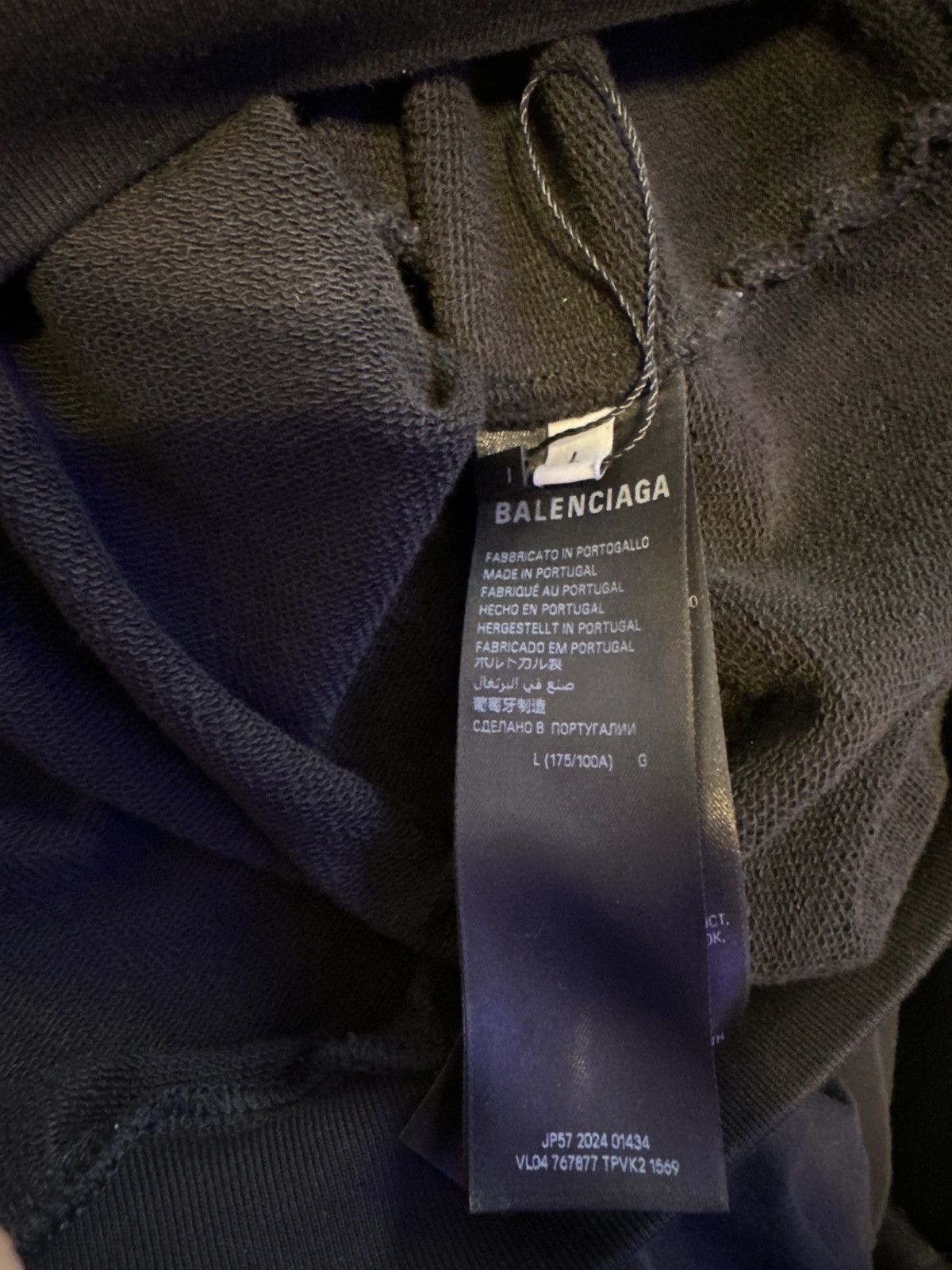 Balenciaga Plain Logo Hoodie