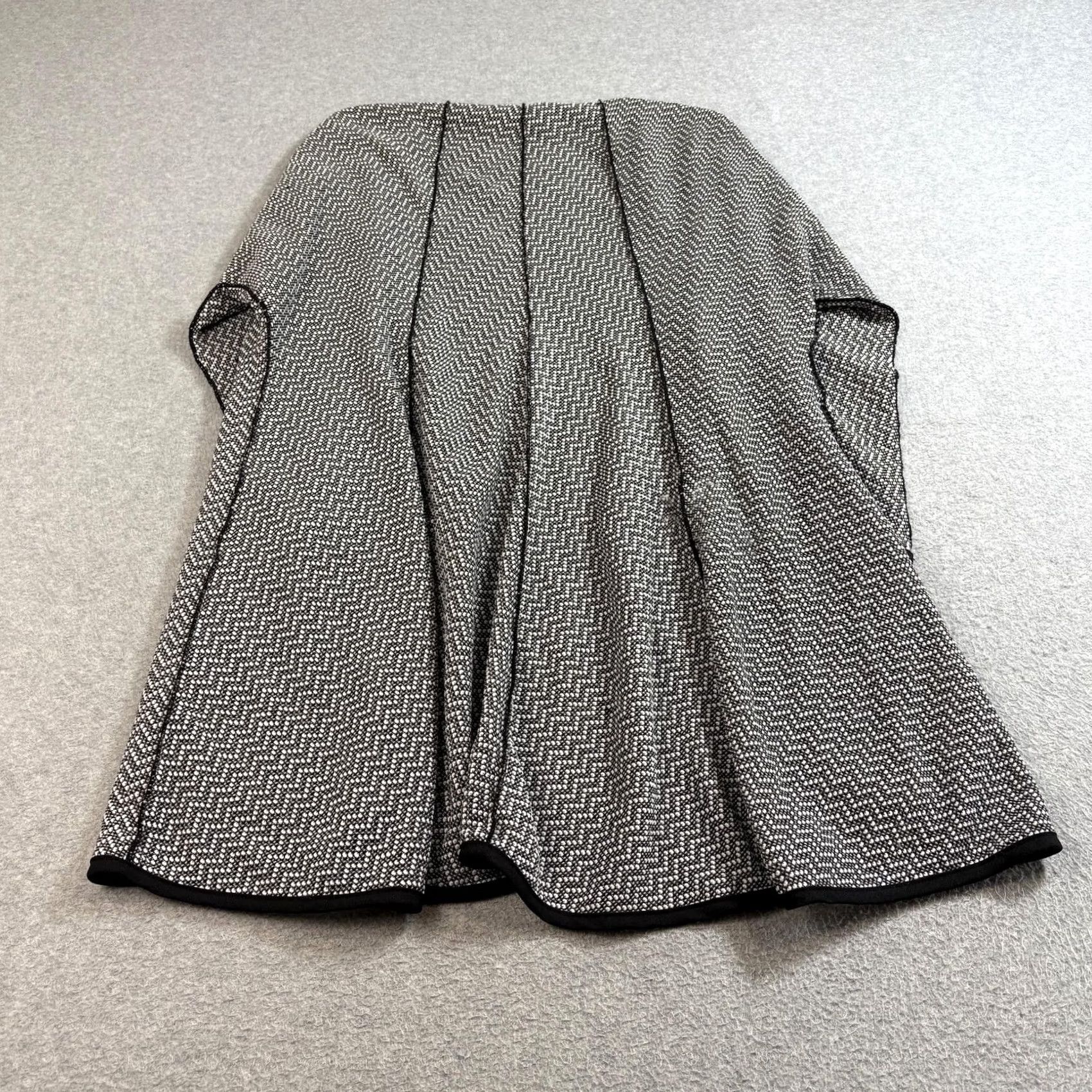 Vintage IC By Connie K Collection Jacket Womens XL Black Open Front Cardigan Office Career USA Size XL / US 12-14 / IT 48-50 - 2 Thumbnail