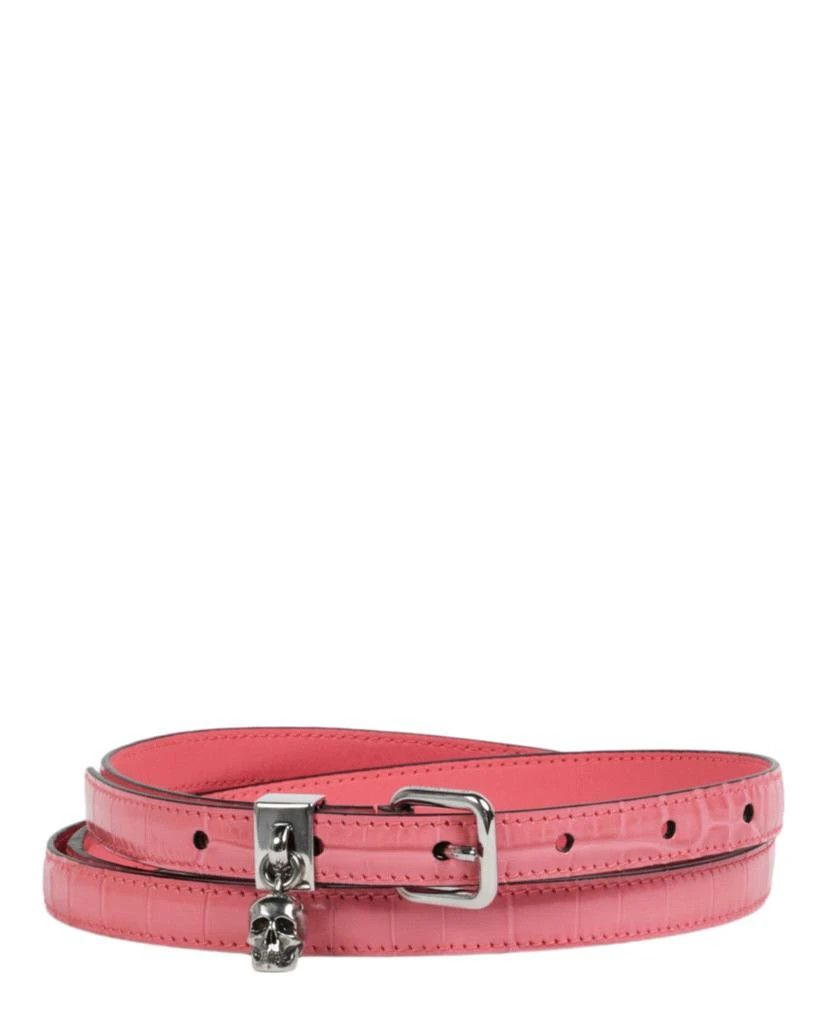 Alexander McQueen o1y0325 Size: 38 / Thin Belt in Pink Size ONE SIZE - 3 Thumbnail