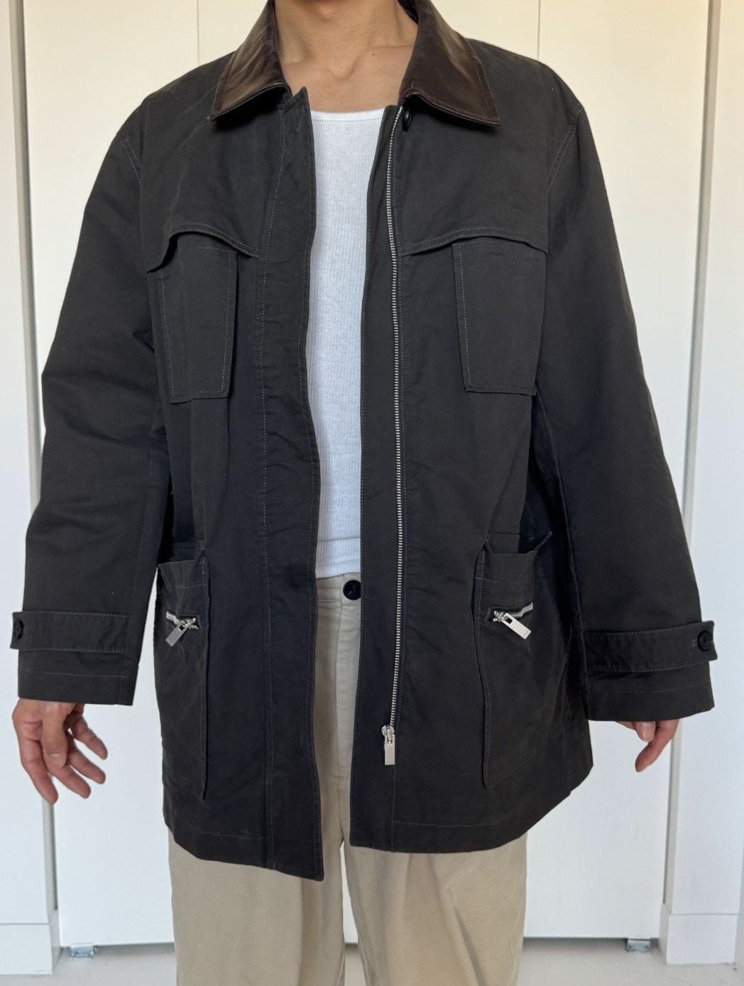 Other CPLUS SERIES Leather Collar Utility Field Jacket Size L Size US L / EU 52-54 / 3 - 5 Thumbnail