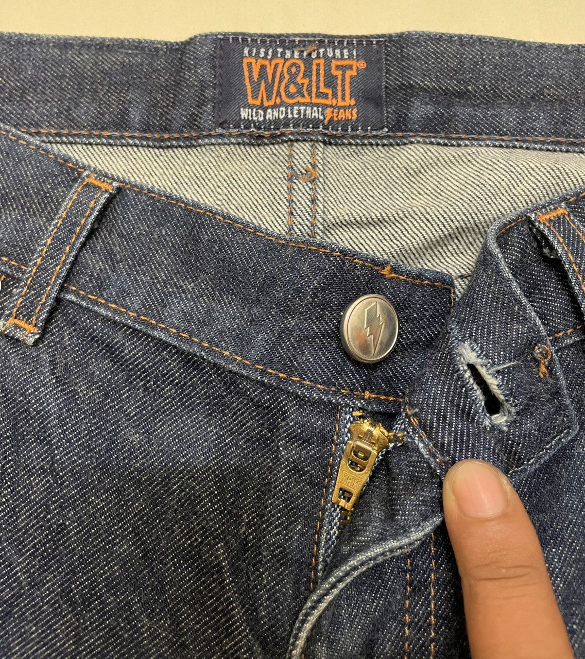 Walter Van Beirendonck Vtg W&LT Wild & Lethal Trash Extra Length Selvedge Jeans Size US 31 - 9 Thumbnail