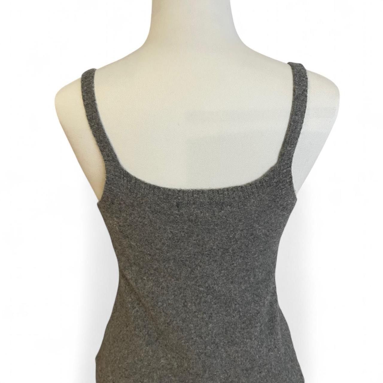 Jil Stuart Y2K Jill Stuart Grey Wool Knit Button-Up Romper/Playsuit Size XS / US 0-2 / IT 36-38 - 7 Thumbnail