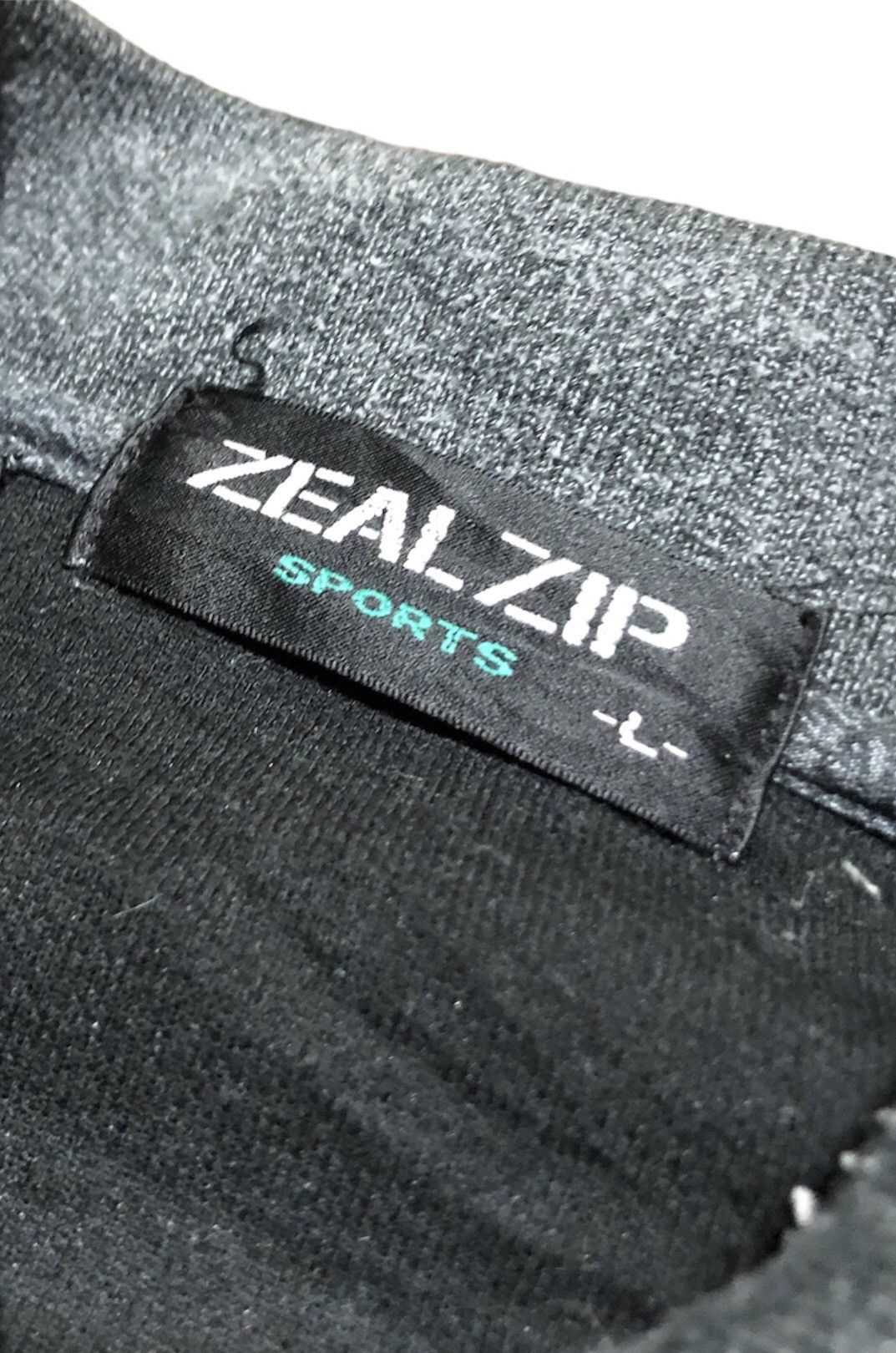 Designer × Vintage Vintage Zeal Zip Overprints Sweatshirt Size US L / EU 52-54 / 3 - 5 Thumbnail