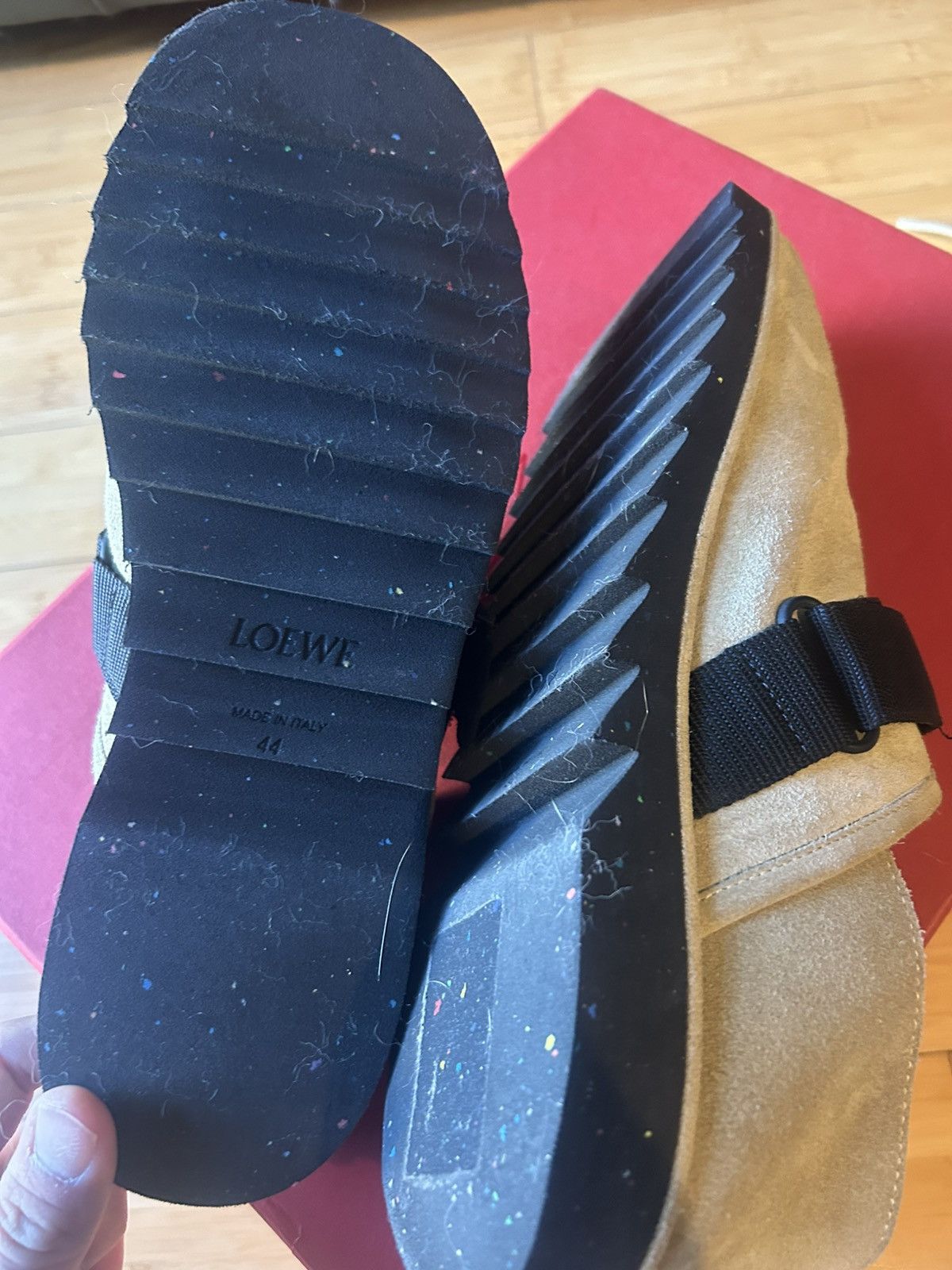Loewe Loewe Collapsable Heel Suede Slip Ons Size US 12 / EU 45 - 6 Thumbnail