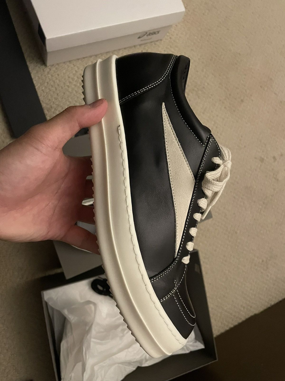 Pre-owned Rick Owens Strobe Vans Size 41 Shoes In Black