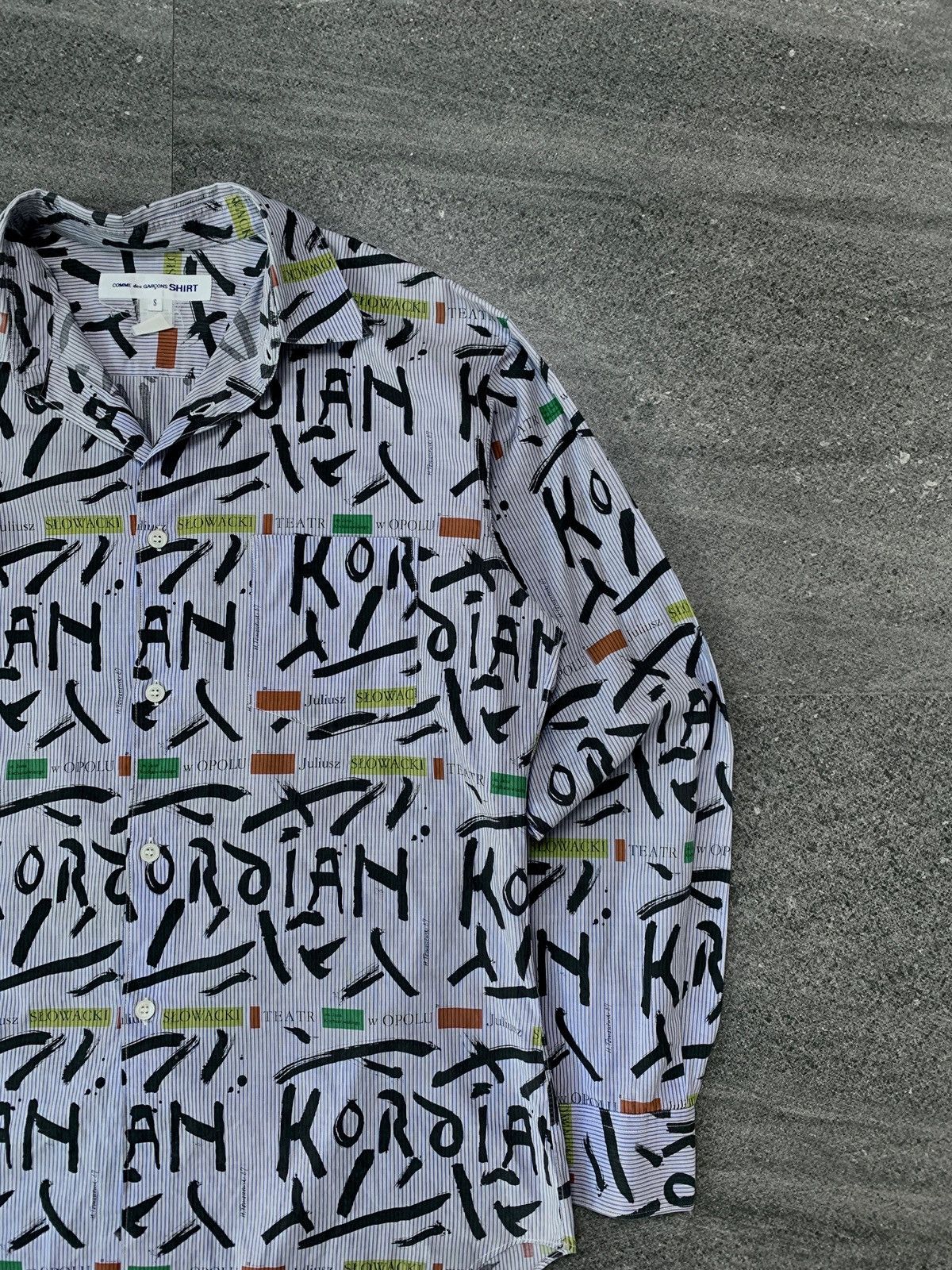 Comme des Garcons SHIRT All over Printed Shirt Juliusz Slowacki Size US S / EU 44-46 / 1 - 3 Thumbnail