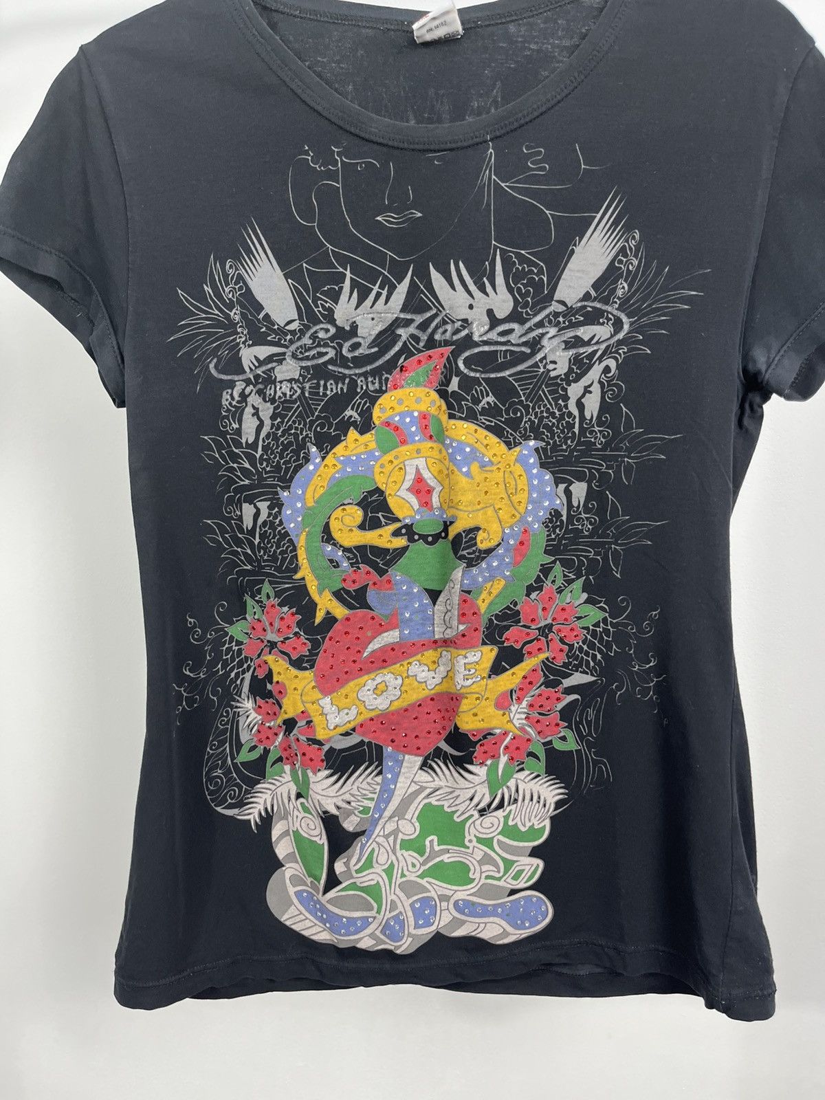 Ed Hardy Ed Hardy Love Dagger Graphic T-Shirt Black Women’s Size M / US 6-8 / IT 42-44 - 3 Thumbnail