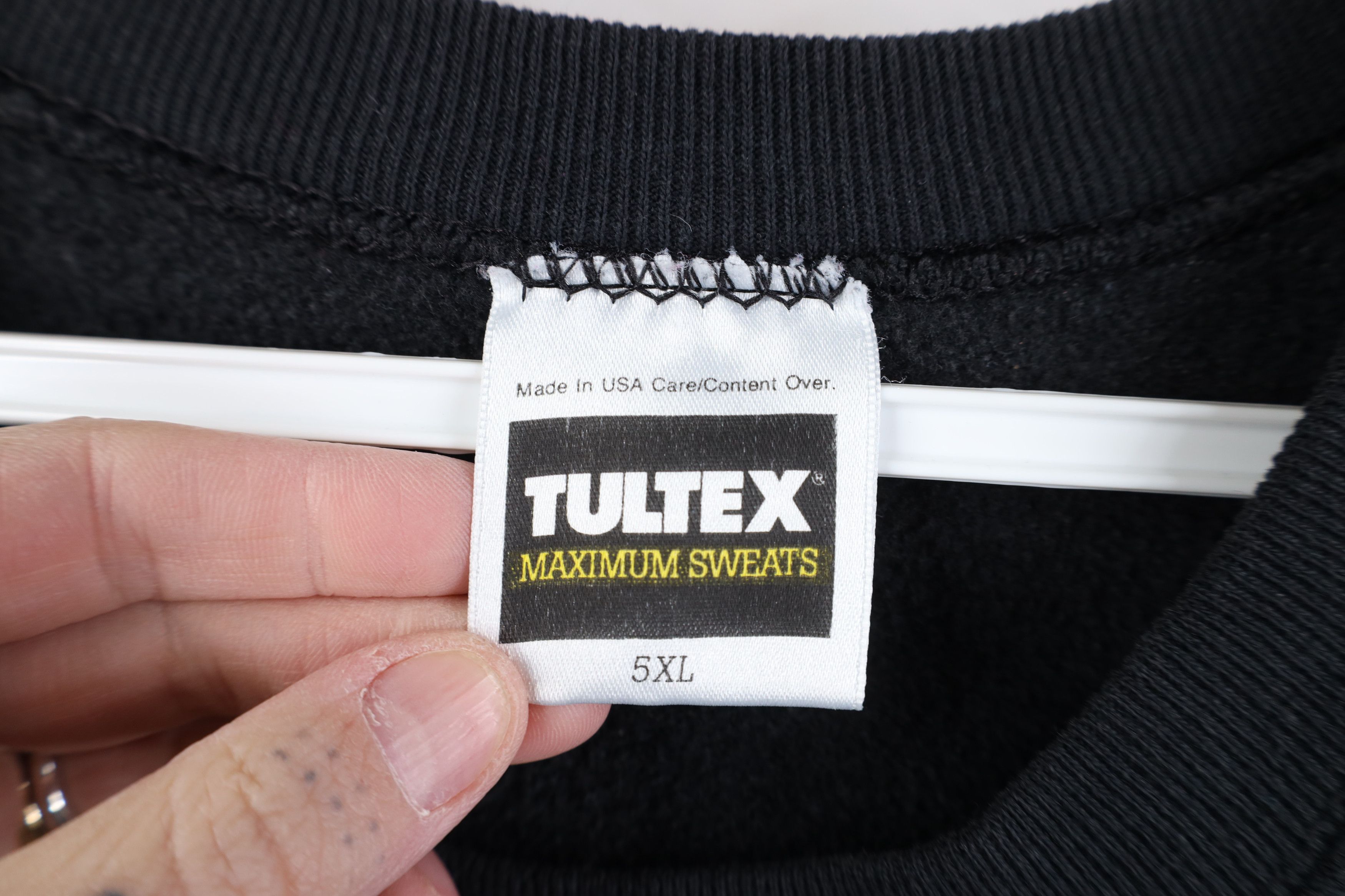 Vintage Vintage 90s Streetwear Blank Crewneck Sweatshirt Black USA Size US XXL / EU 58 / 5 - 8 Thumbnail