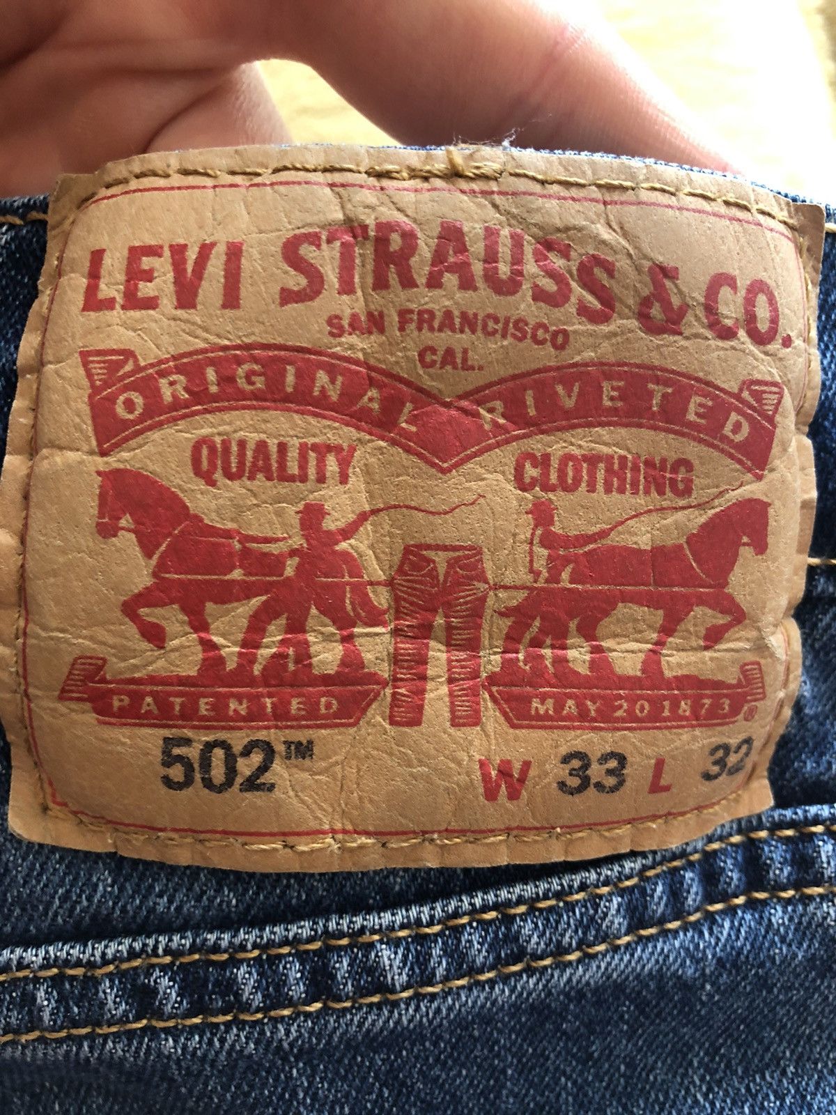 Levi's LEVI’S STRAUSS 502 CLASSIC VINTAGE DENIM JEANS PANTS Size US 33 - 3 Thumbnail