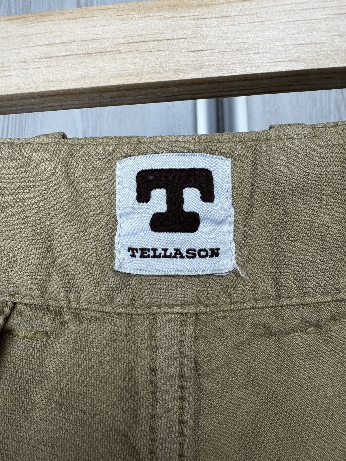 Tellason TELLASON ARMY CHINO COTTON LINEN SLUB DESERT SAND Pants Size US 38 / EU 54 - 8 Thumbnail