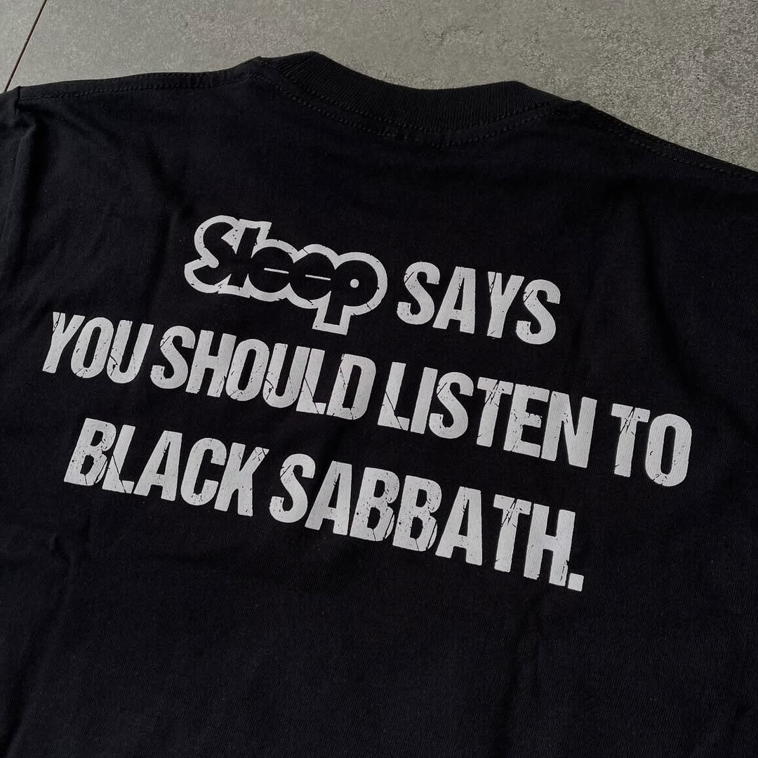 Band Tees SLEEP - LISTEN TO BLACK SABBATH music band Tshirt tee Size US L / EU 52-54 / 3 - 4 Thumbnail