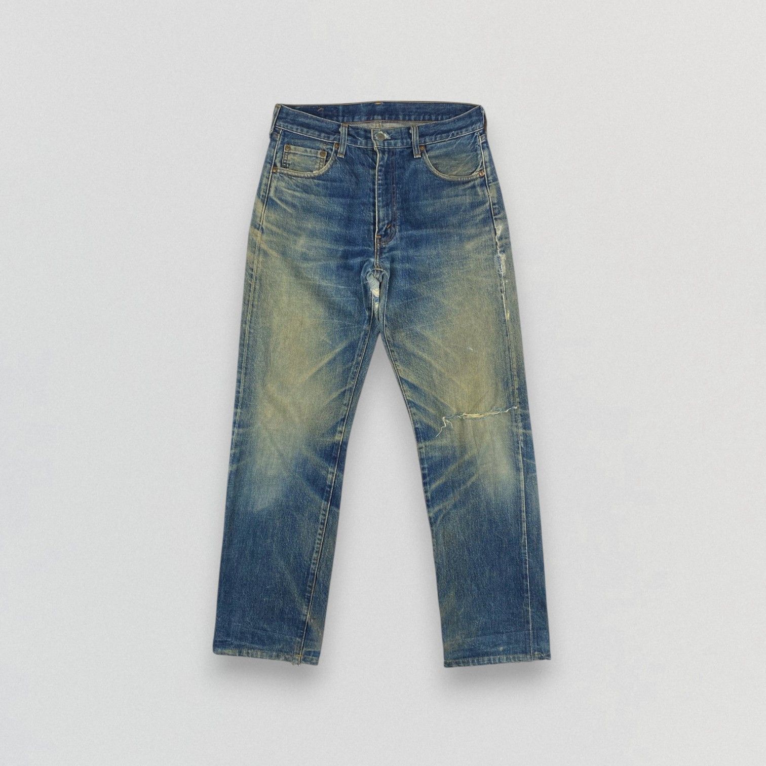 Levi's Vintage Levis 502 Jeans Selvedge Distressed Denim KJ3470 Size US 32 / EU 48 - 1 Thumbnail