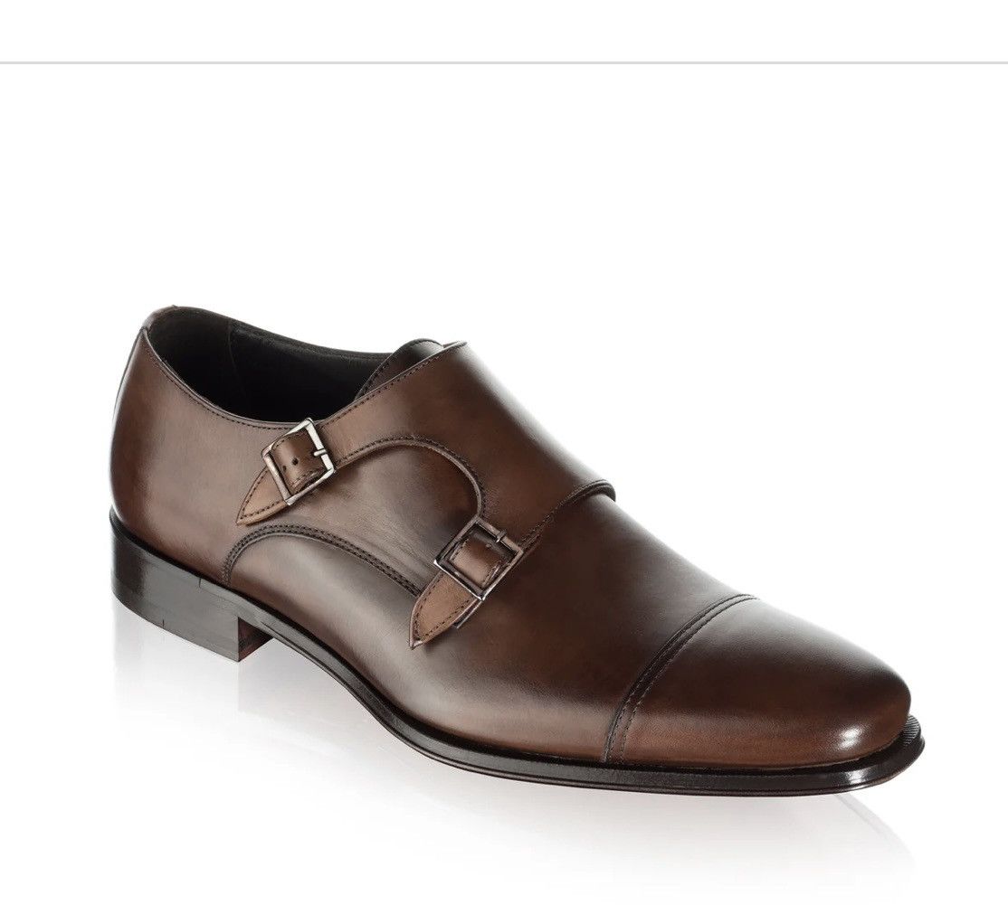 To Boot New York Grant Brown Calf Double Monkstrap Size US 9 / EU 42 - 2 Thumbnail
