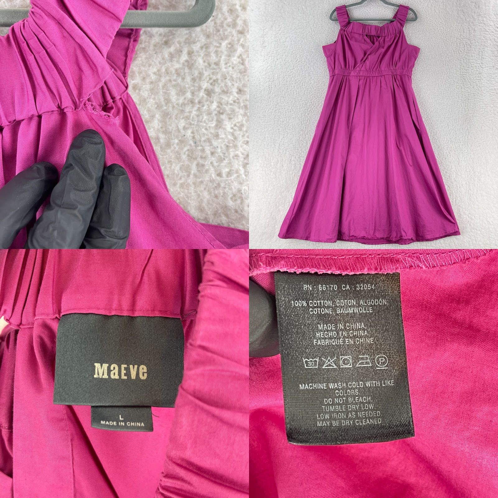 Anthropologie Anthropologie Maeve Mona Dress Womens Large Pink Midi Off the Shoulder Pullover Size L / US 10 / IT 46 - 8 Thumbnail