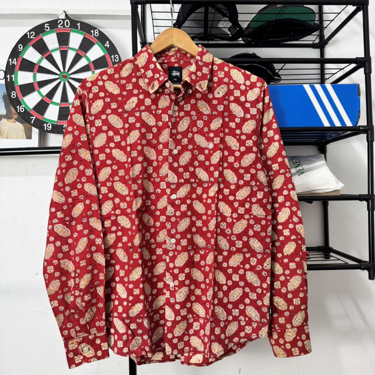 Stussy STUSSY PASLEY BUTTON UPS SHIRT Size US S / EU 44-46 / 1 - 1 Thumbnail