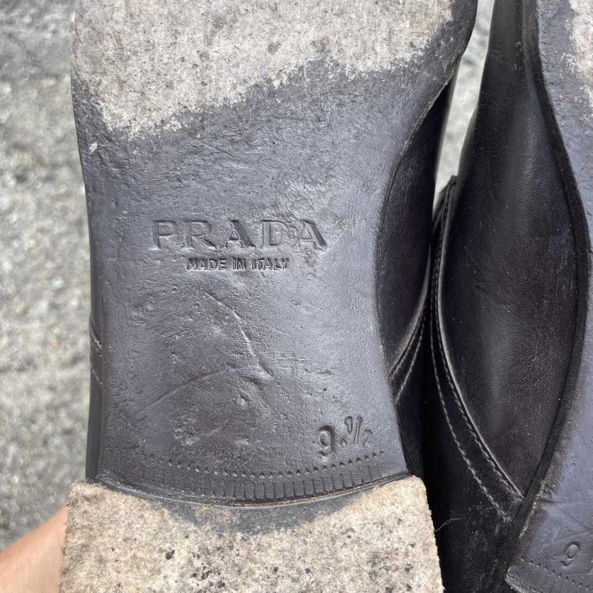 Prada 9.5 old luxury Prada Men Leather Ankle Boots Shoes oxford Size US 9.5 / EU 42-43 - 9 Thumbnail