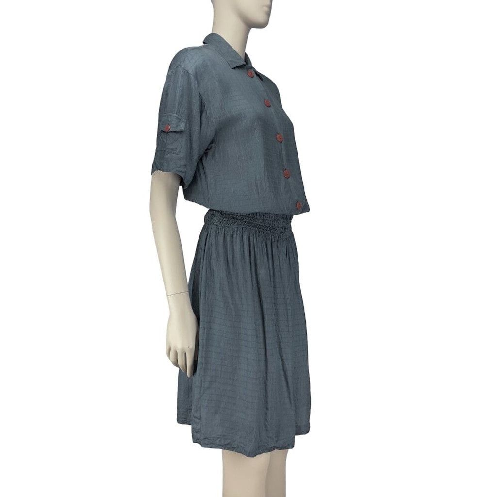 Saks Fifth Avenue 70's SAKS FIFTHHenaghan Designer Short Sleeves Midi Dress S Size S / US 4 / IT 40 - 7 Thumbnail