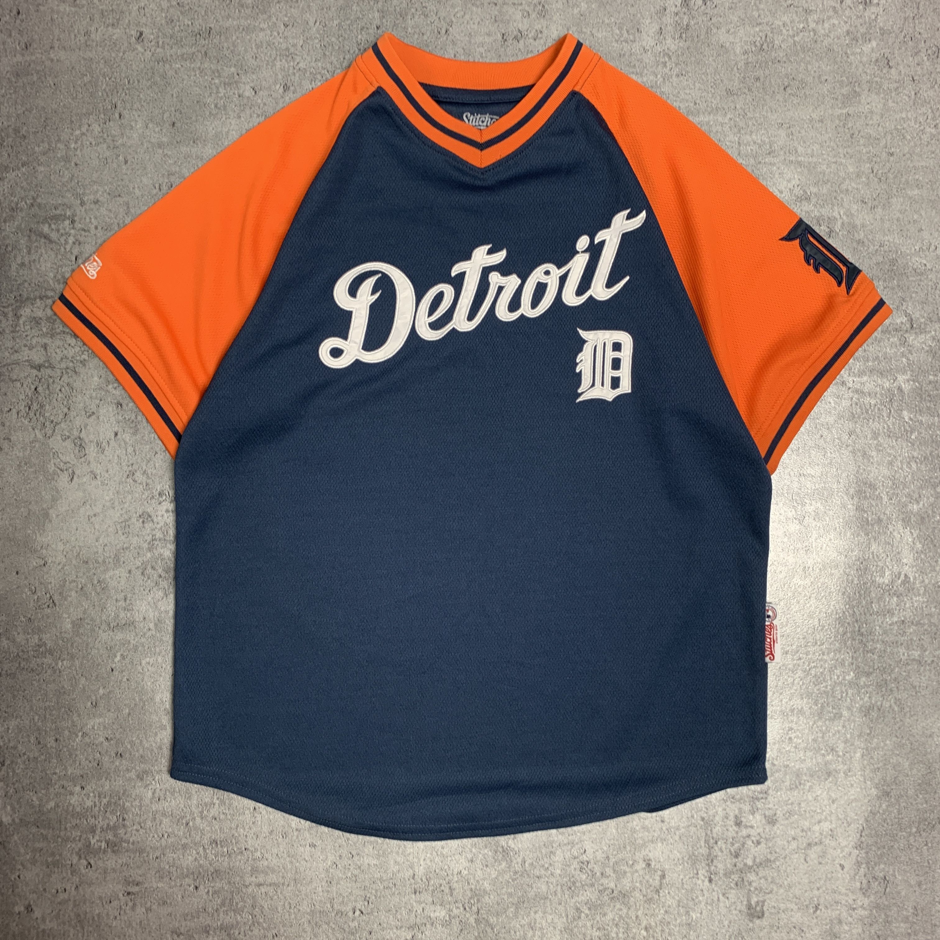 MLB × Stitch's Jeans Stitches Detroit navy orange jersey - L Size US L / EU 52-54 / 3 - 1 Thumbnail