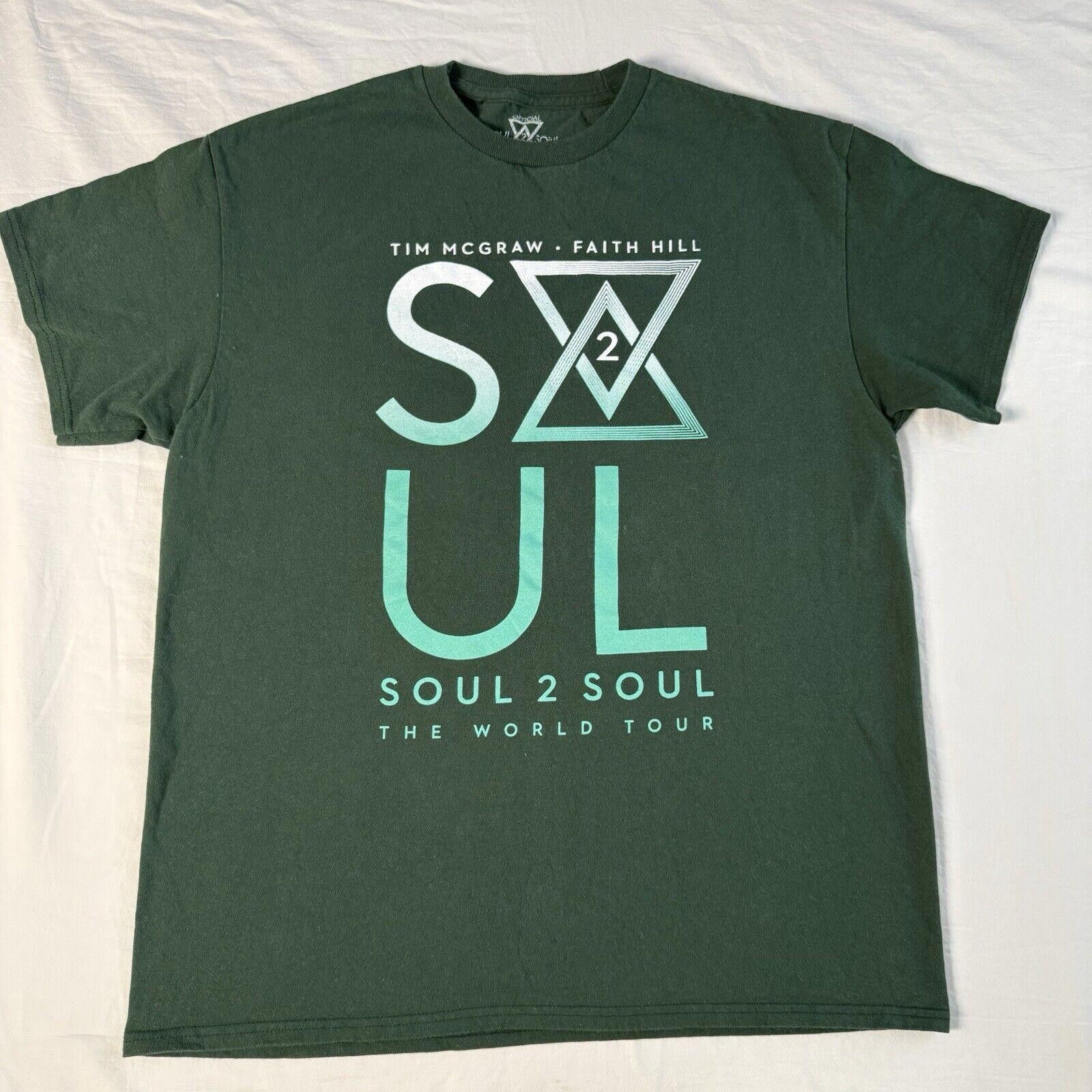 Designer 2017 McGraw & Hill Soul 2 Soul World Tour T-Shirt Size L Size US L / EU 52-54 / 3 - 1 Thumbnail