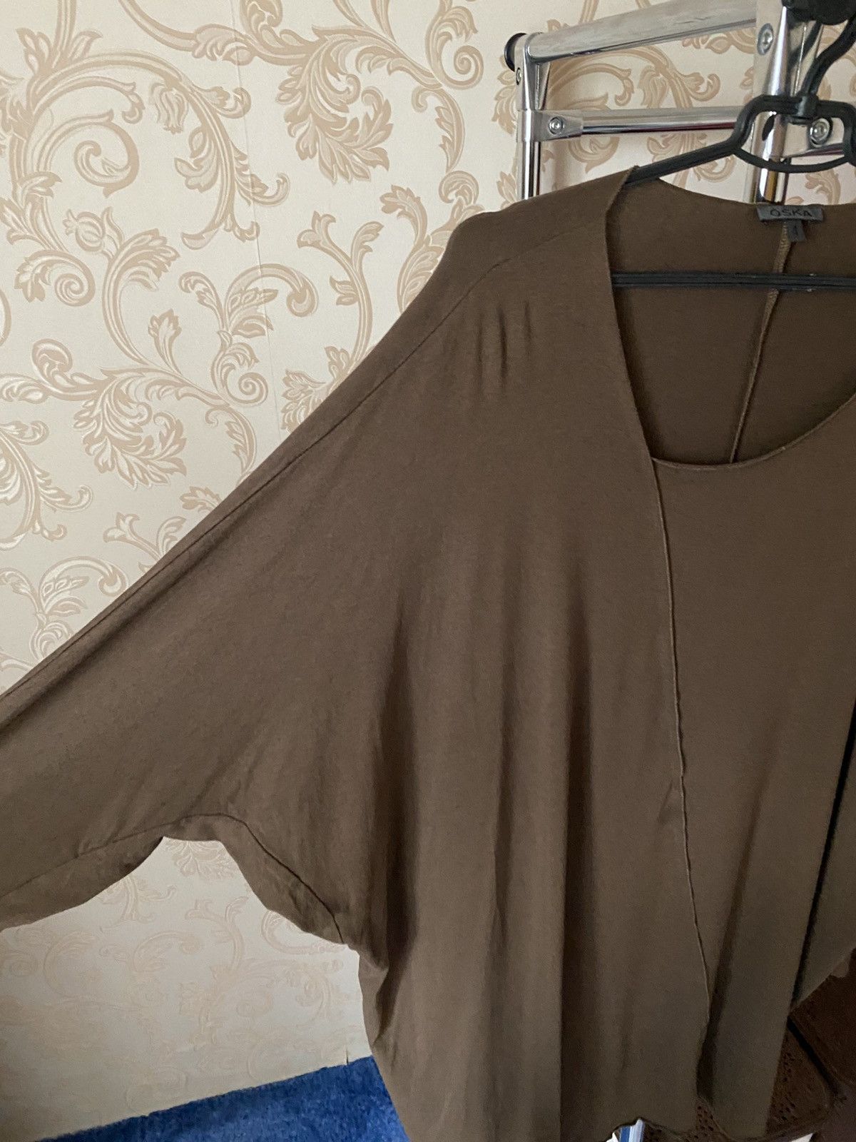 OSKA OSKA Asymmetric Avant-Gard Brown designer dress Size XL / US 12-14 / IT 48-50 - 7 Thumbnail