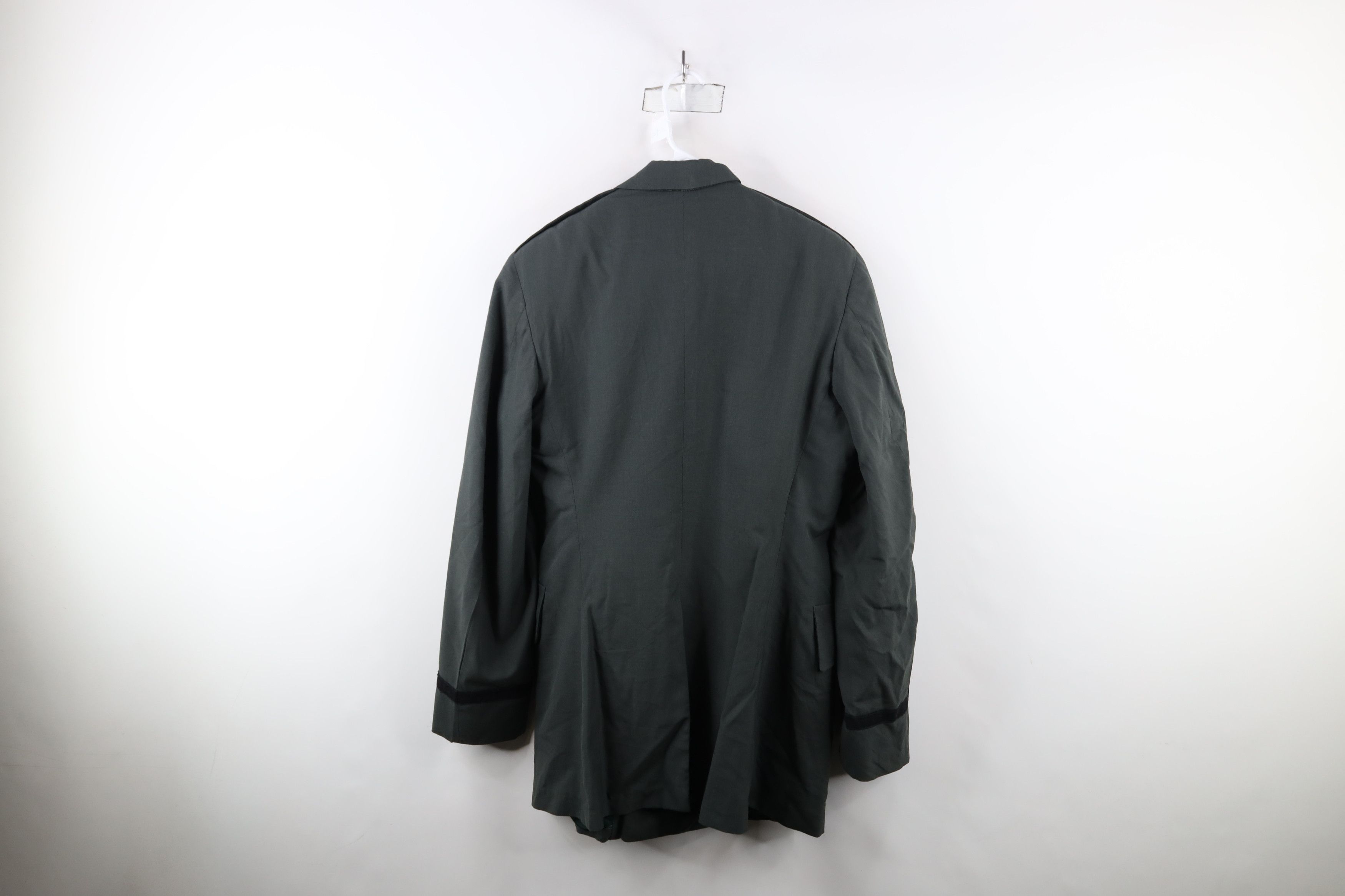 Vintage Vintage 60s Vietnam War Lined Wool Officer Jacket Green USA Size US XL / EU 56 / 4 - 13 Thumbnail