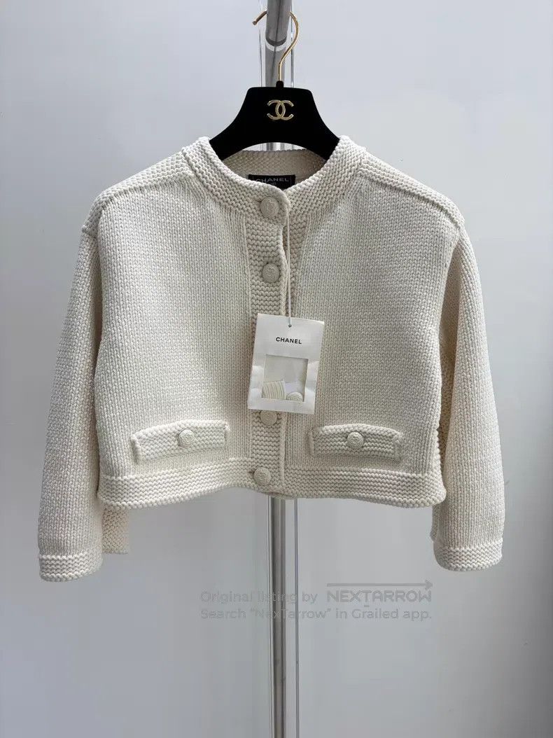 Chanel Chanel High-end Handicraft Workshop Series White Knitted S Size XXS / US 00 / IT 34 - 1 Thumbnail