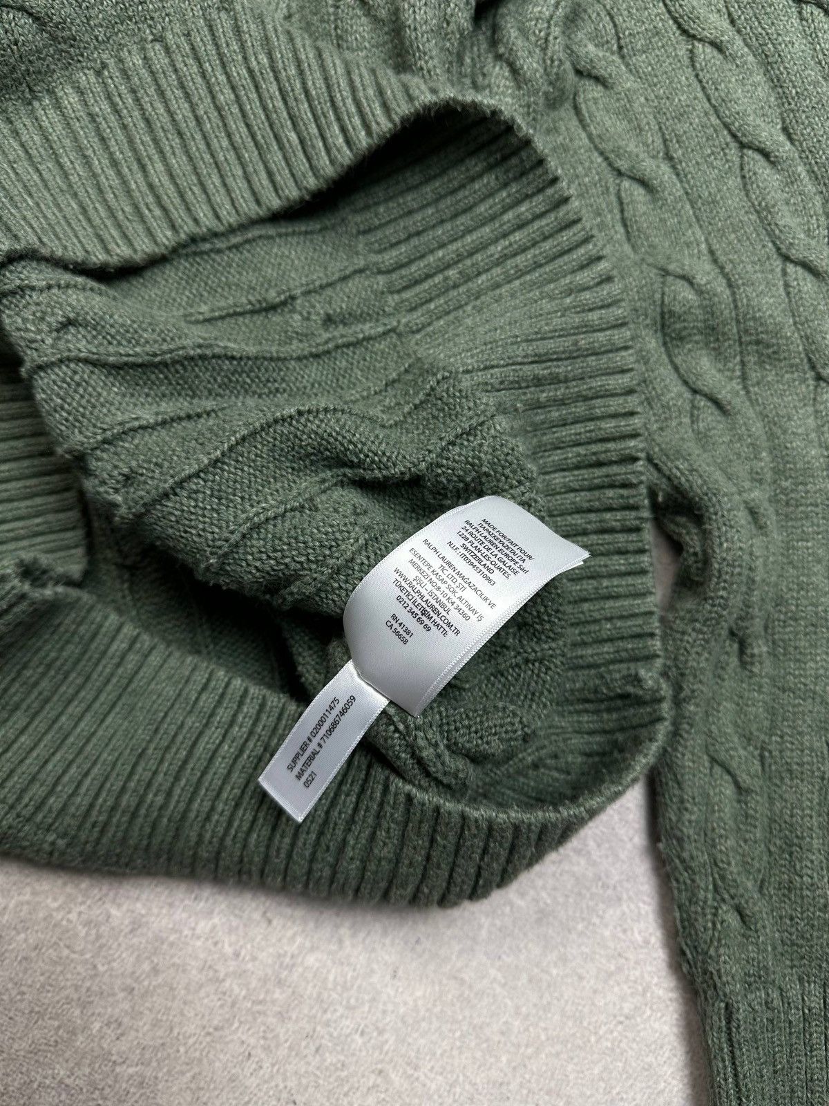 Polo Ralph Lauren Vintage Polo Ralph Lauren Cable Knit Sweater Mens Old Money Size US L / EU 52-54 / 3 - 6 Thumbnail