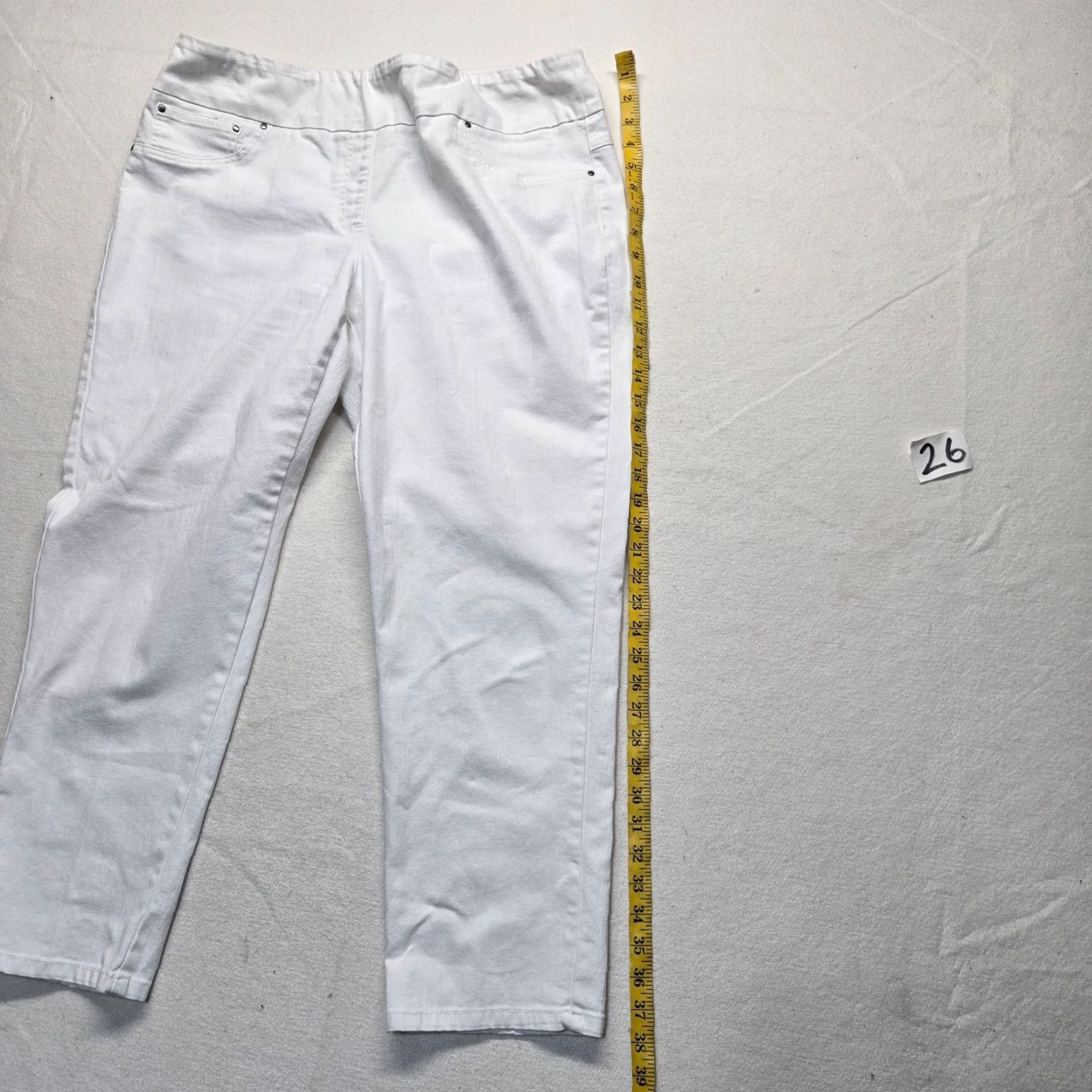 Vintage VINTAGE Ruby Rd. Wide Leg Pants Lightweight Adult Women's Size 16 White Pleated High Rise Relaxed Bohemian Size 38" / US 16 / IT 52 - 7 Thumbnail