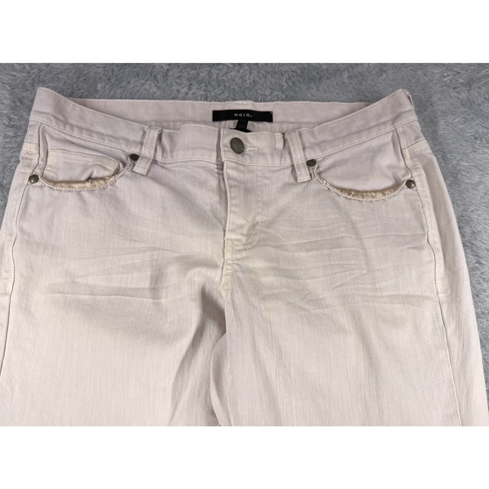 J.Crew Noir Jeans Women 8 Pink Denim Wide Leg Bootcut Low Rise Cotton 31x32 Size 30" / US 8 / IT 44 - 4 Thumbnail
