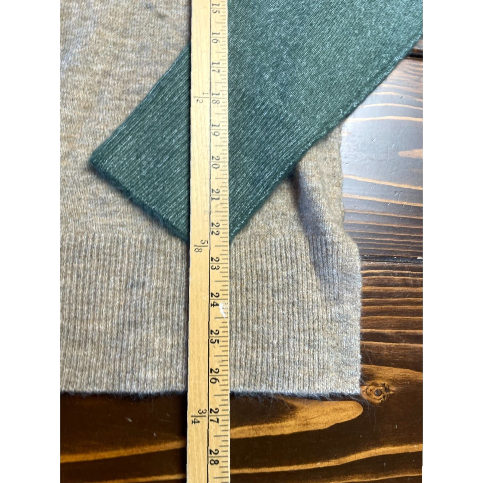 Vintage Mystree Womens Sweater, Pullover, Crew Neck, Size M, Green Tan, Knit, Long Sleeve, Solid, Regular Fit, Brown, Vintage No Size M / US 6-8 / IT 42-44 - 6 Thumbnail
