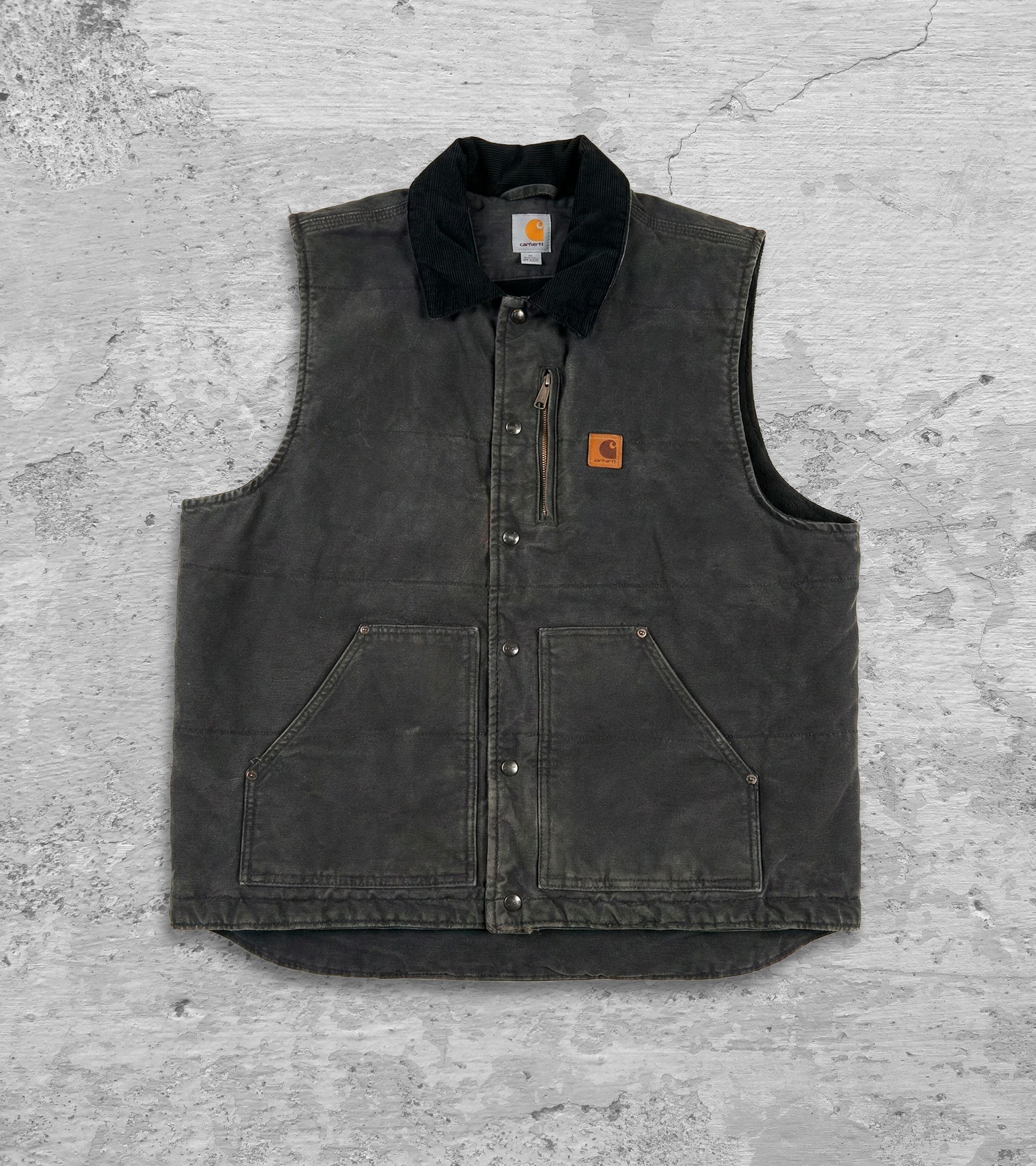 Carhartt Vintage Carhartt Workwear Vest Heavy Canvas XL Size US XL / EU 56 / 4 - 1 Thumbnail
