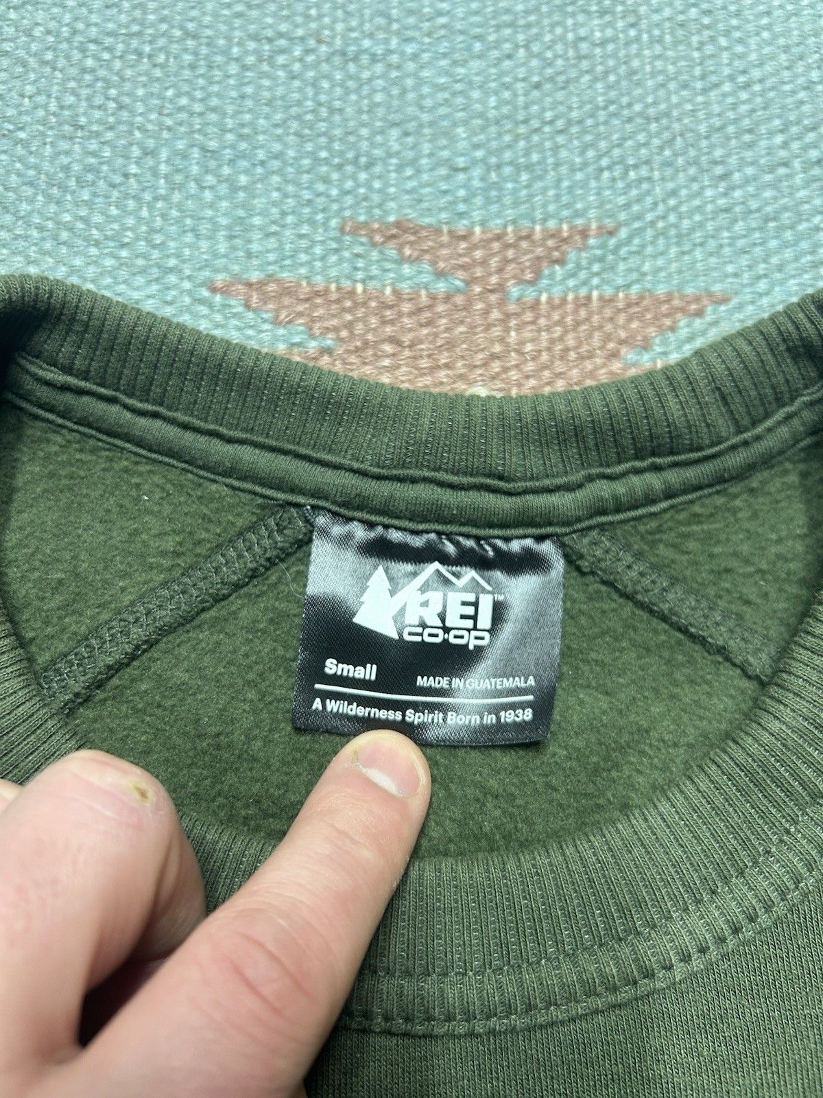 Rei REI Co-Op sweatshirt embroidered hiking outdoor forest Small Size US S / EU 44-46 / 1 - 4 Thumbnail