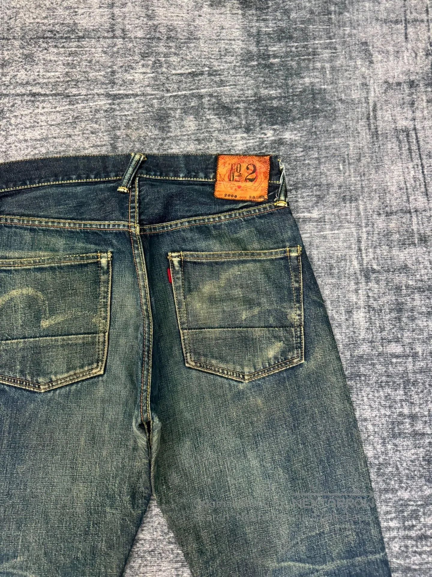 Evisu Vintage Evisu No.2 Washed Blue Jeans. Size US 31 - 7 Thumbnail