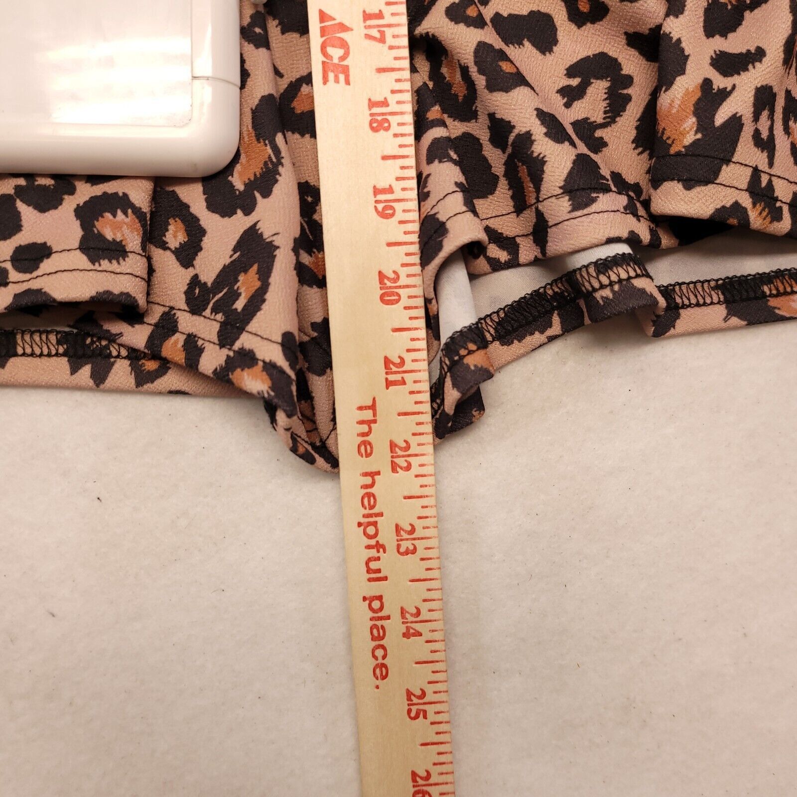 Boohoo Boohoo Casual One Piece Women Size 14 Cheetah Print Beige Size XL / US 12-14 / IT 48-50 - 6 Thumbnail