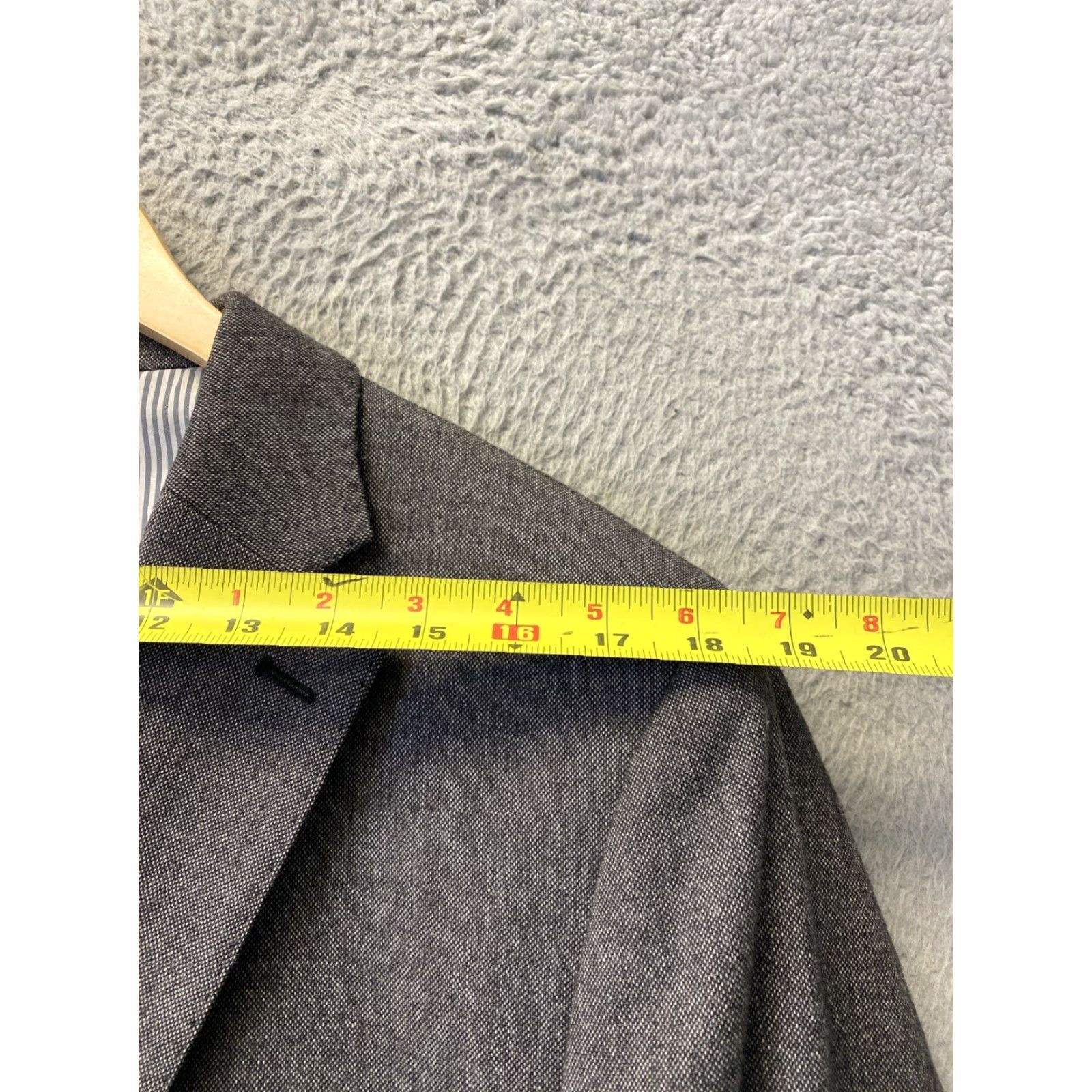 Banana Republic BANANA REPUBLIC Men's Sport Coat Jacket Blazer 42L Gray Wool Blend Short Regular Size 42L - 5 Thumbnail