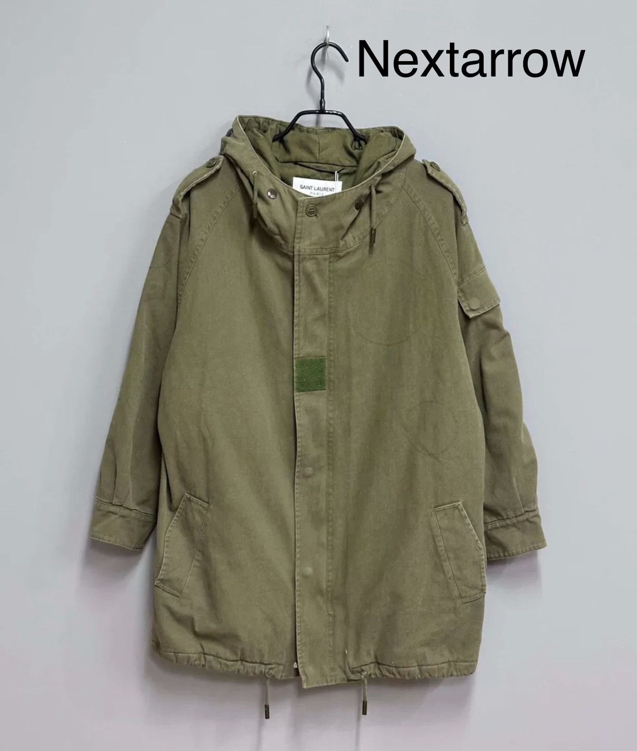 Saint Laurent Paris Saint Laurent Paris army green long trench coat Size US S / EU 44-46 / 1 - 1 Thumbnail