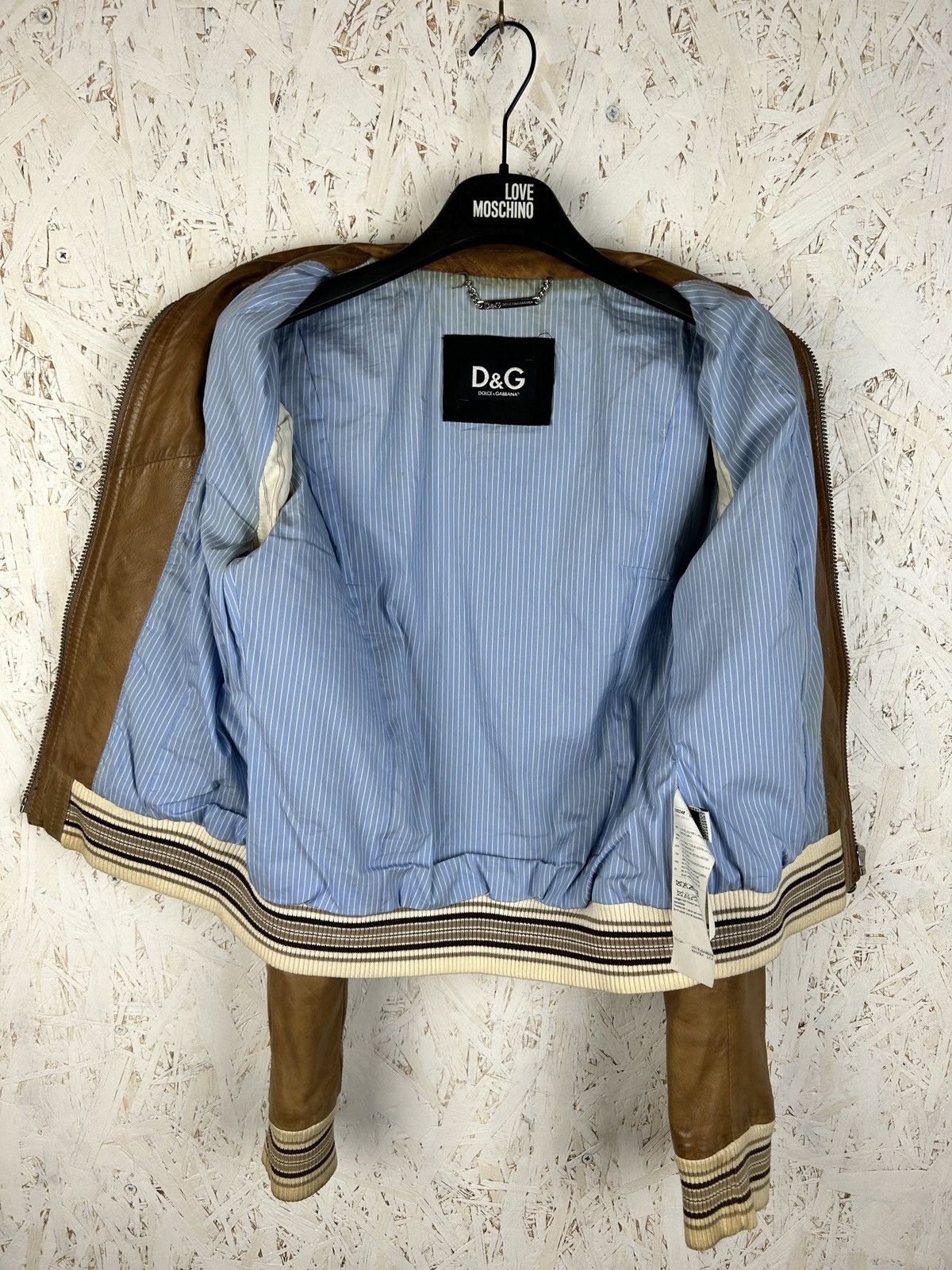Dolce & Gabbana Vintage Dolce & Gabbana Brown Leather Aviator Bomber Jacket Size M / US 6-8 / IT 42-44 - 10 Thumbnail