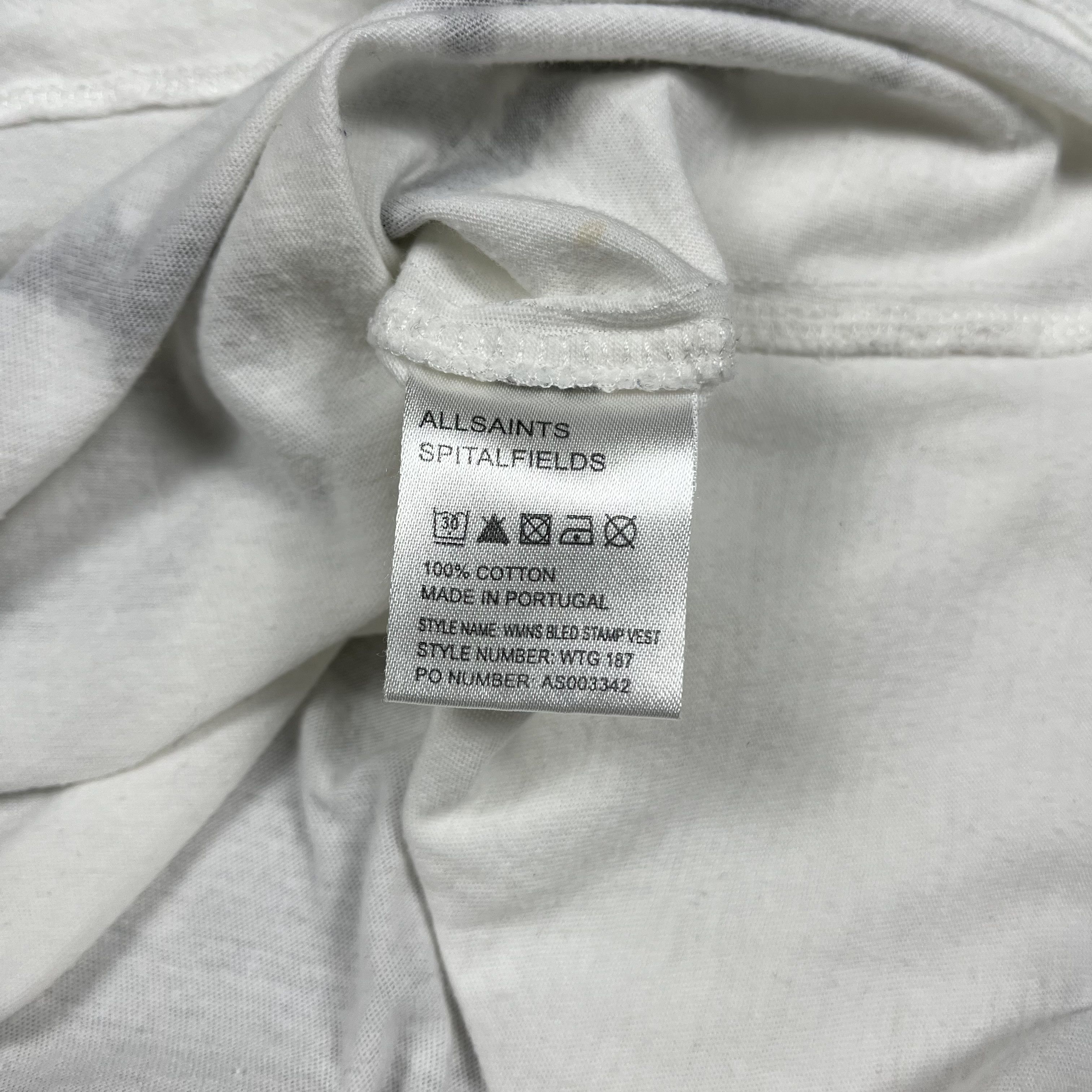 Allsaints Ladies AllSaints Bled Stamp Y2K Art Sleeveless Tank Top Size M / US 6-8 / IT 42-44 - 11 Thumbnail