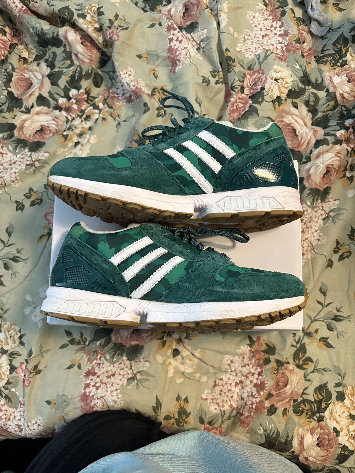 Adidas × Bape BapexUndefeated Adidas Zx8000 “Green” Size US 12 / EU 45 - 2 Thumbnail
