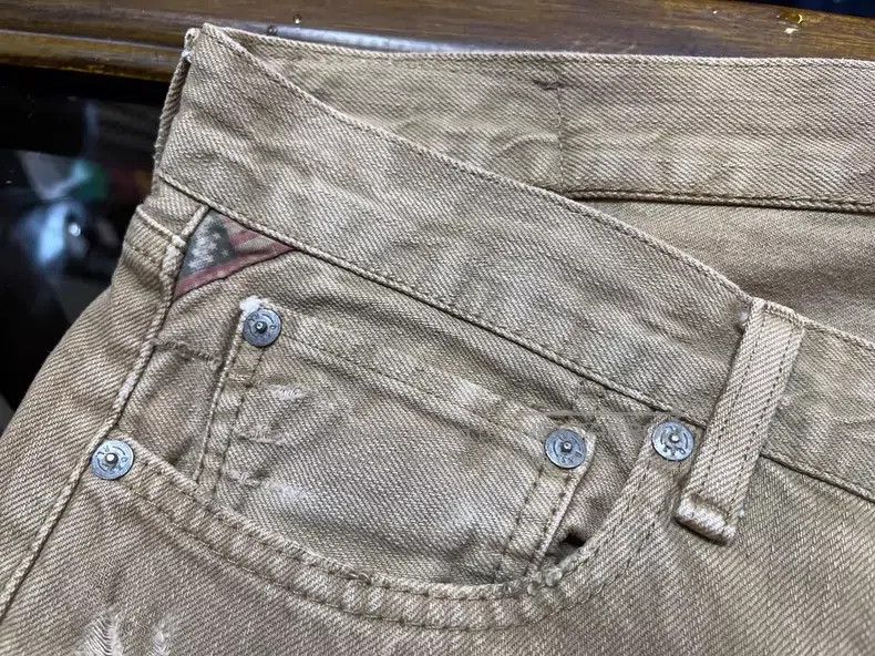 RRL Ralph Lauren RRL Ralph Lauren Patching destroys vintage jeans Size US 32 / EU 48 - 3 Thumbnail