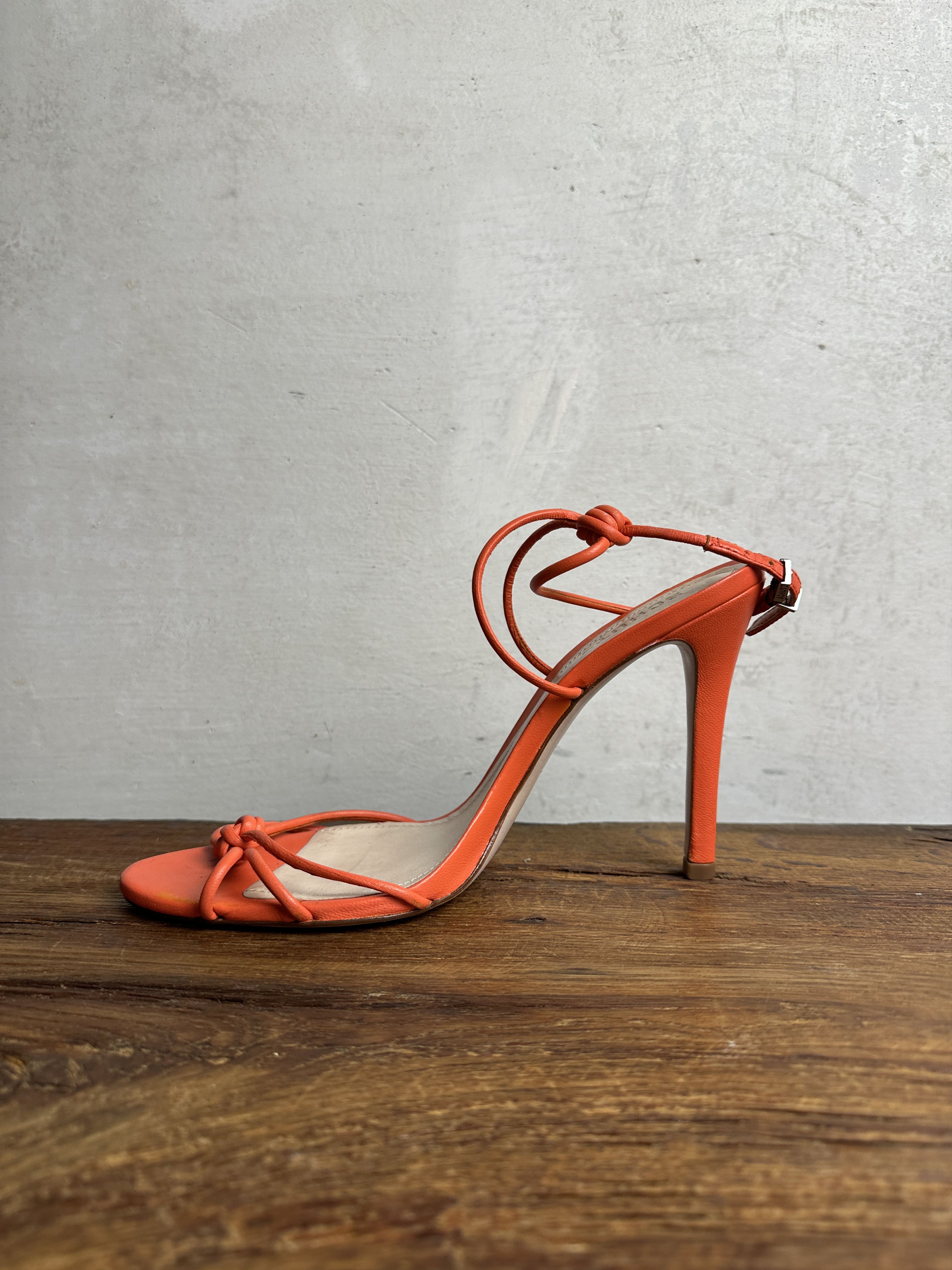 SCHUTZ Schutz Knot Heeled Leather Sandals Size US 10 / IT 40 - 5 Thumbnail
