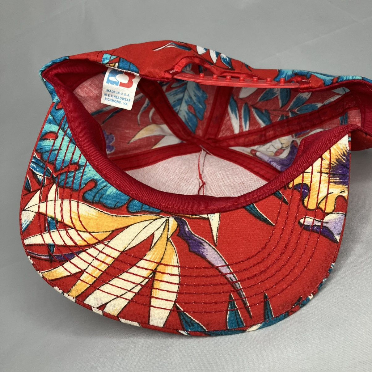 Delta × Vintage Vintage Delta Airlines Red/Floral Snap Back Hat OSFA Size ONE SIZE - 6 Thumbnail