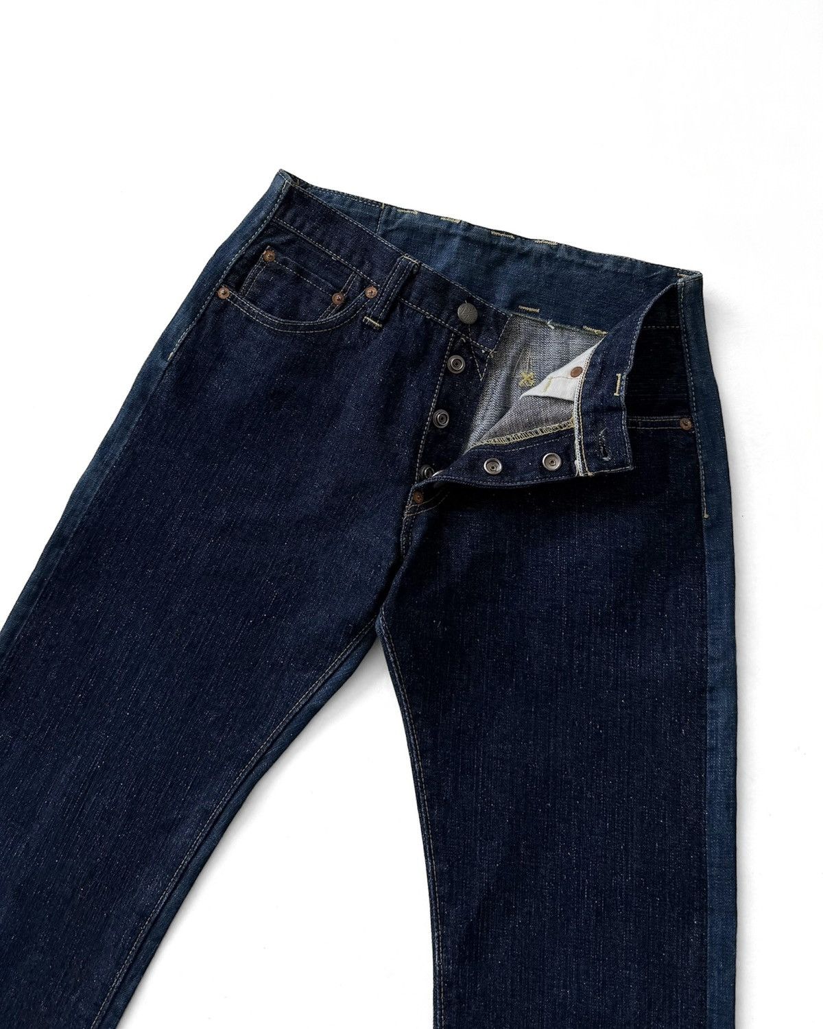 Maison MIHARA YASUHIRO MIHARAYASUHIRO x SUGARCANE BACK LACE-UP BOOTCUT JEANS Size US 28 / EU 44 - 4 Thumbnail