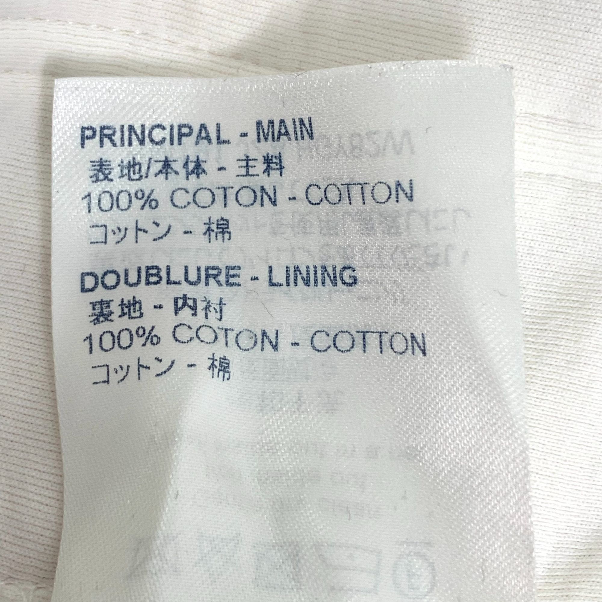 Louis Vuitton Louis Vuitton White Logo Embossed Half-Zip Cotton Sweatshirt Size US M / EU 48-50 / 2 - 4 Thumbnail