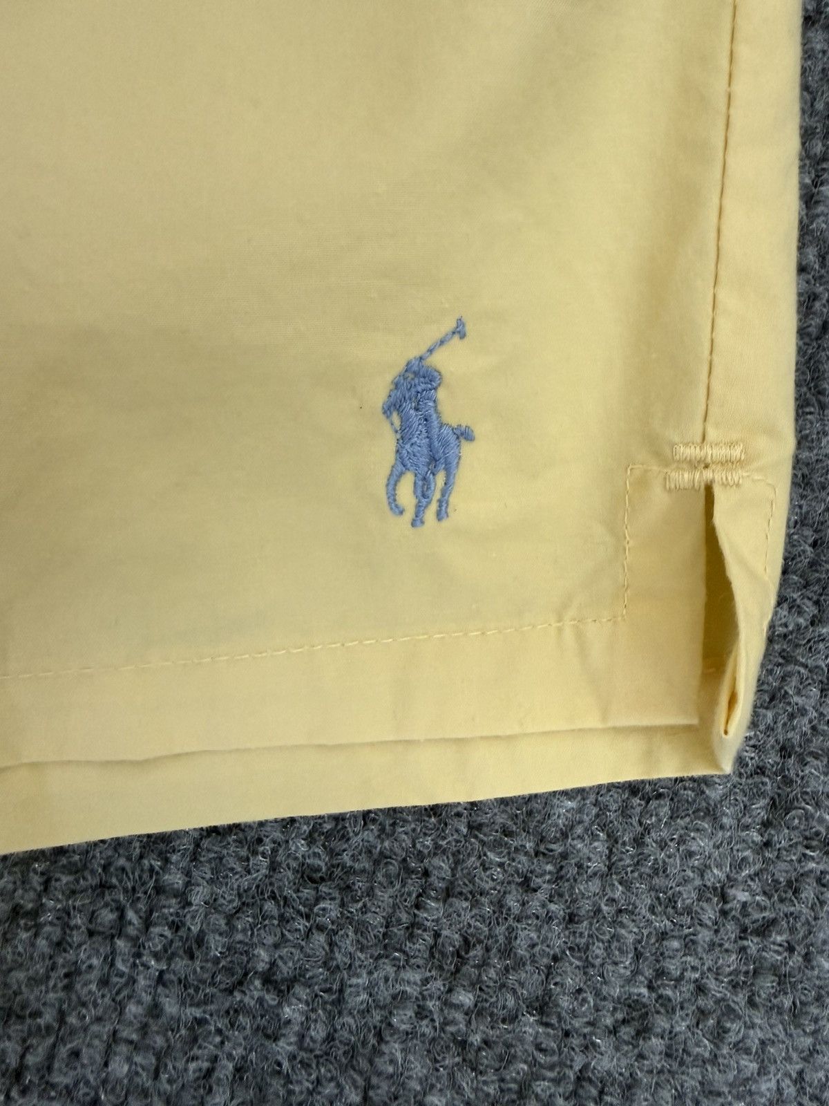 Polo Ralph Lauren Vintage Polo Ralph Lauren Yellow Swim Trunks Pony L Size US 36 / EU 52 - 2 Thumbnail