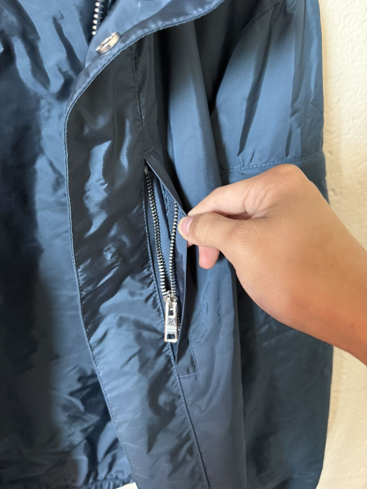 Prada Prada Nylon Hooded Windbreaker blue Size US M / EU 48-50 / 2 - 3 Thumbnail