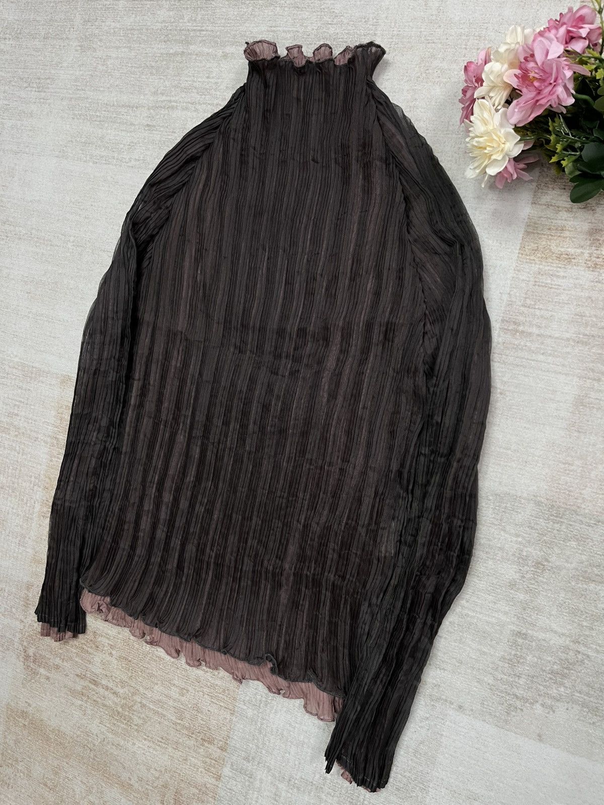 Other Pleatsme Two-Tone Layered Mock Neck Top Size S / US 4 / IT 40 - 2 Thumbnail