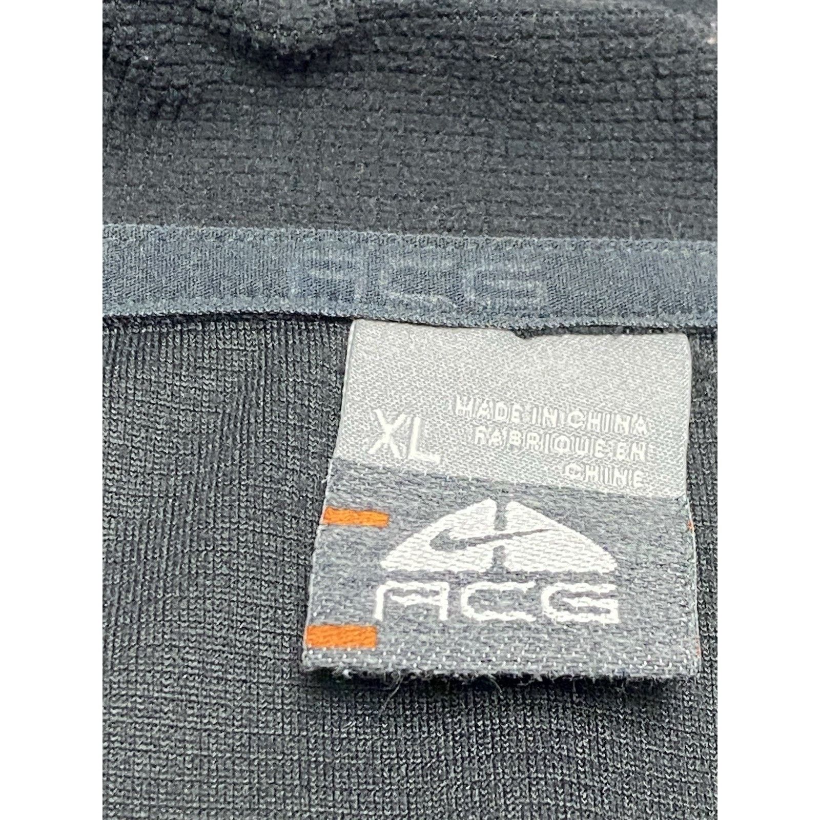 Nike Nike ACG 1/4 Zip Pullover Mens XL Black Waffle Knit Logo Size US XL / EU 56 / 4 - 4 Thumbnail